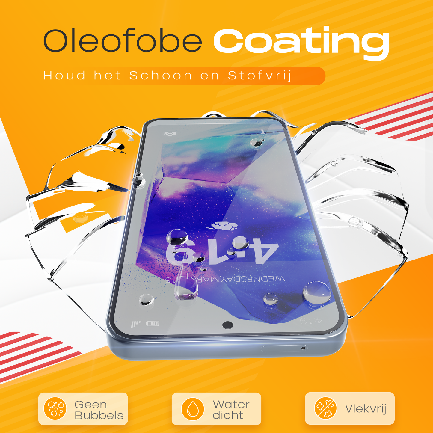 Solutionss4 Screenprotector voor Samsung Galaxy A55 – Case Vriendelijk