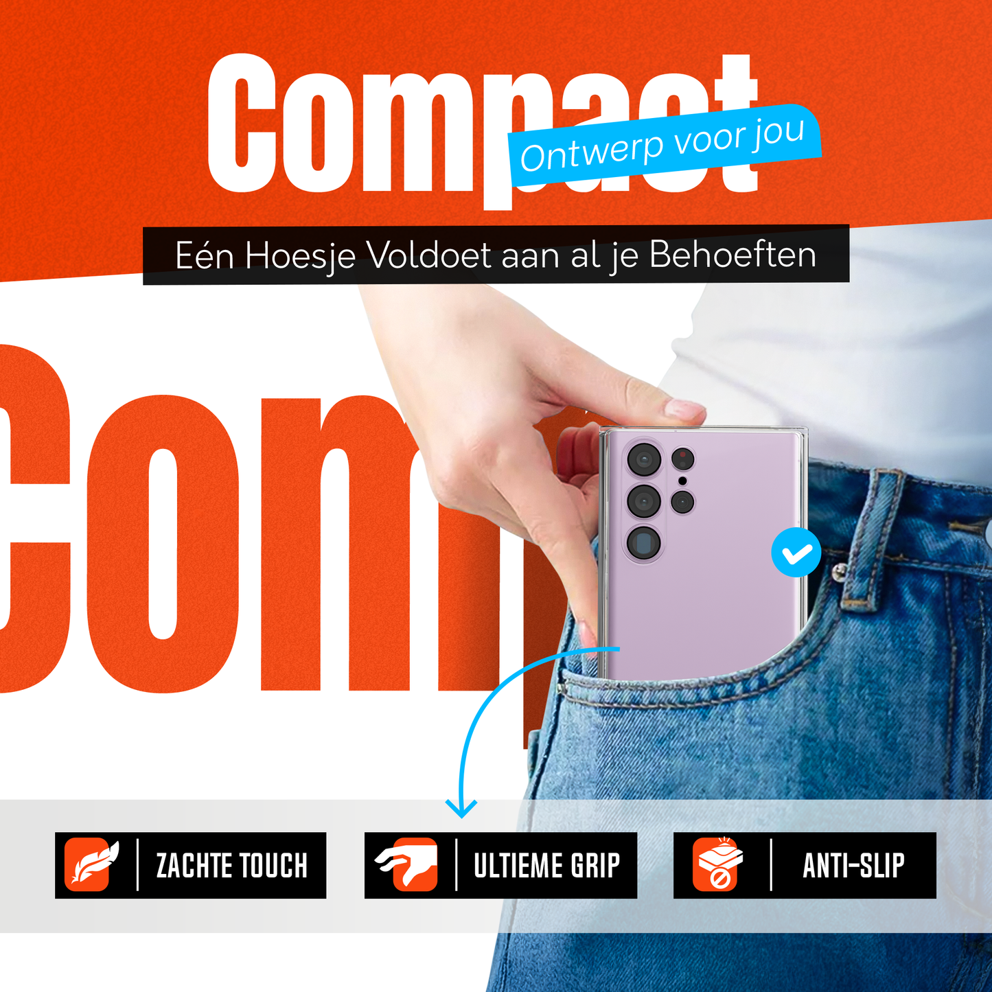 My Case Combo: Transparante Hoes met 2 Screenprotectors voor Samsung Galaxy S23 Ultra – Extra Veiligheid