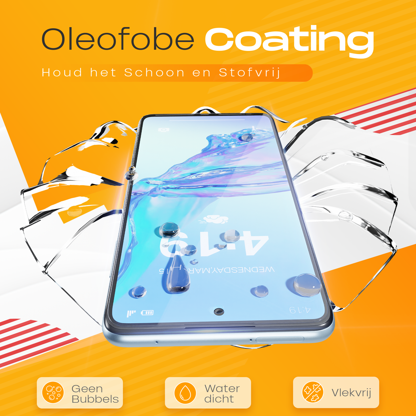 Solutionss4 Screenprotector voor Samsung Galaxy A53 – Case Vriendelijk