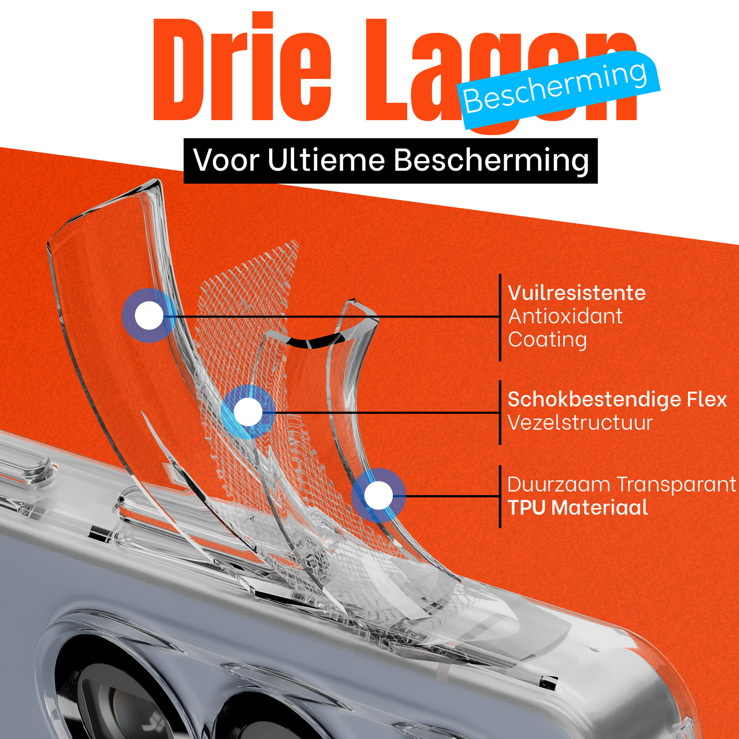My Case Transparante Hoes voor Samsung Galaxy S25 Ultra – Langdurig Helder