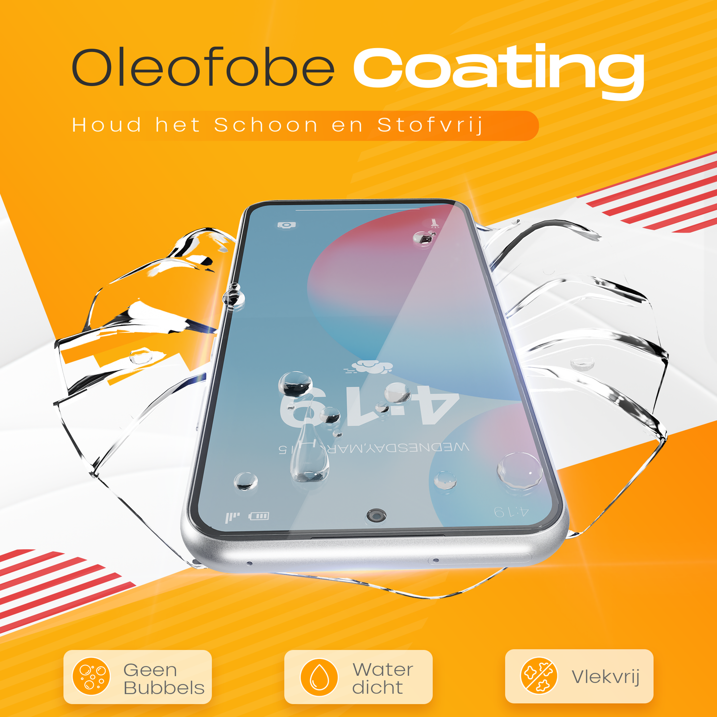 Solutionss4 Screenprotector voor Samsung Galaxy S24 FE  – Case Vriendelijk