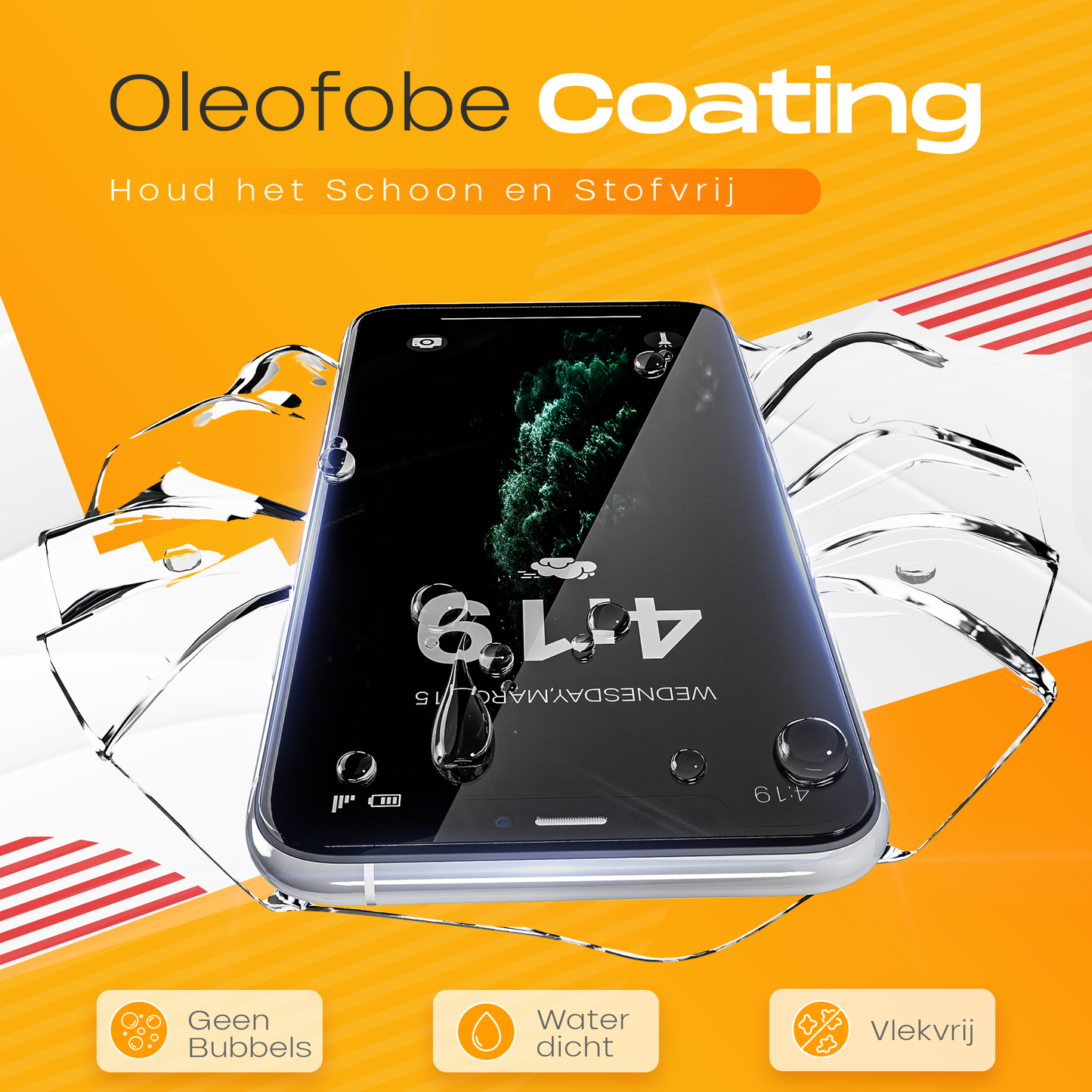 Solutionss4 Screenprotector voor iPhone 11 Pro Max – Case Vriendelijk