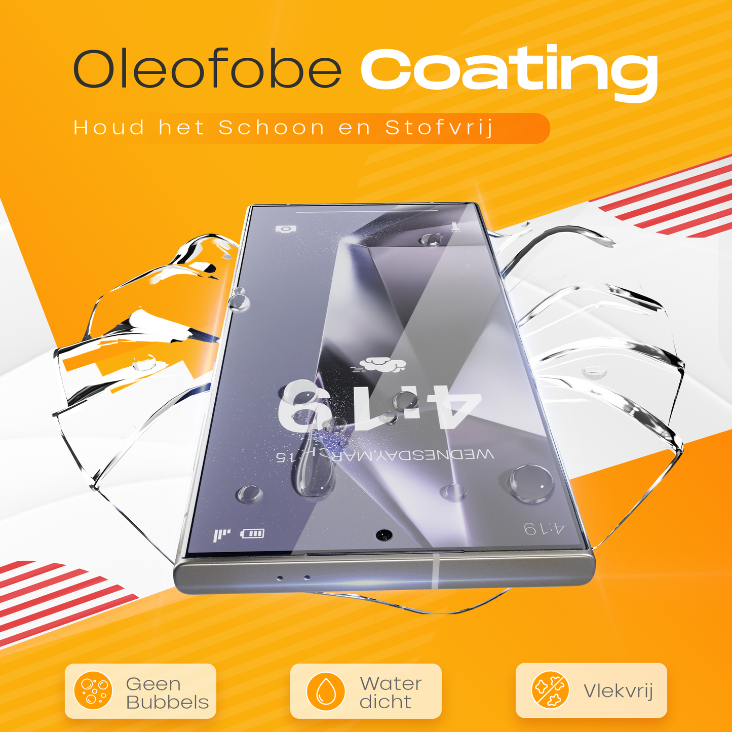 Solutionss4 Screenprotector voor Samsung Galaxy S24 Ultra – Case Vriendelijk