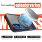 My Case - Hoesje geschikt voor iPhone 16 Plus MagSafe - Zwart - Draadloos Opladen - Standaard - Soepele Metalen Knoppen