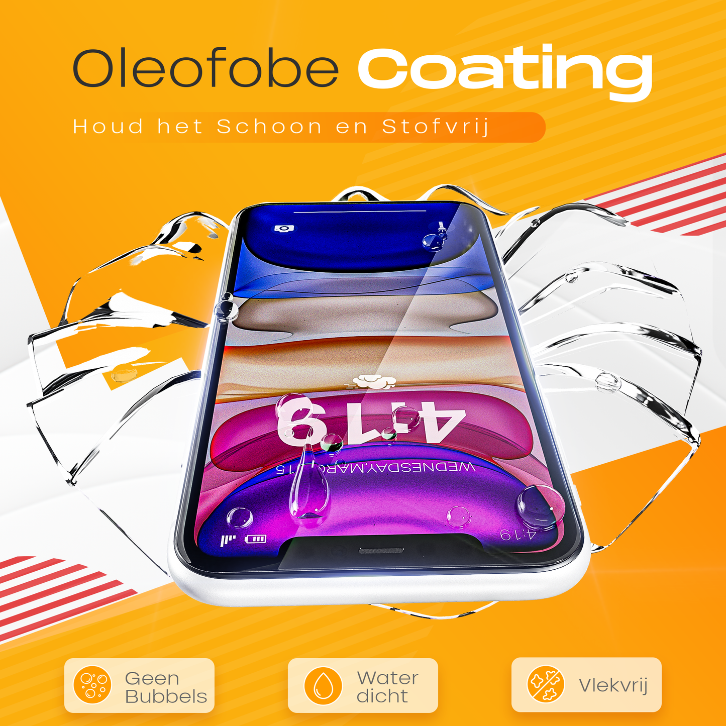 Solutionss4 Screenprotector voor iPhone 11/XR – Case Vriendelijk