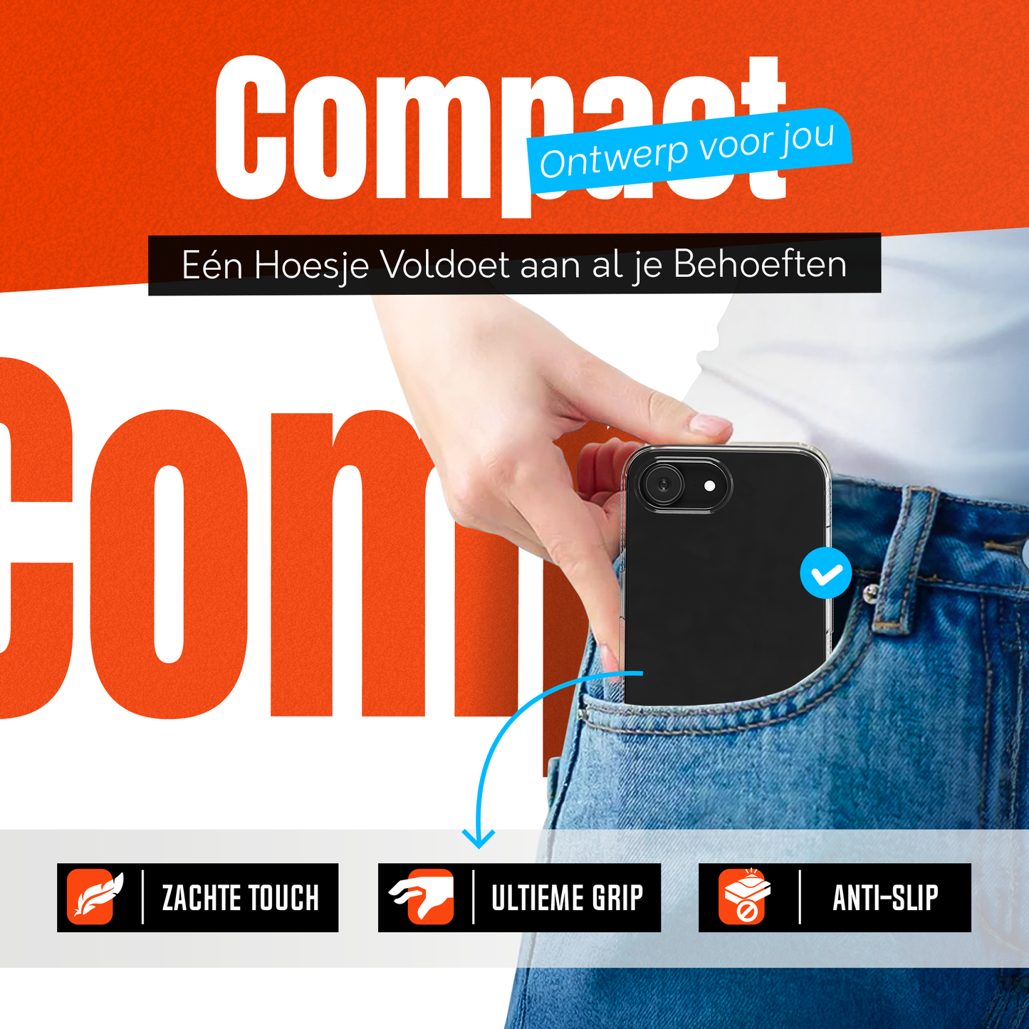 My Case Combo: Transparante Hoes met 2 Screenprotectors voor iPhone 16e – Extra Veiligheid