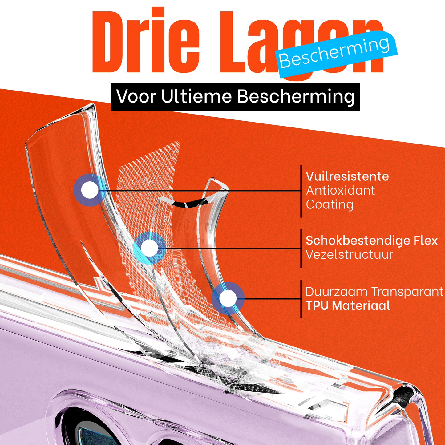 My Case  Transparante Hoes voor Samsung Galaxy S23 Ultra – Langdurig Helder