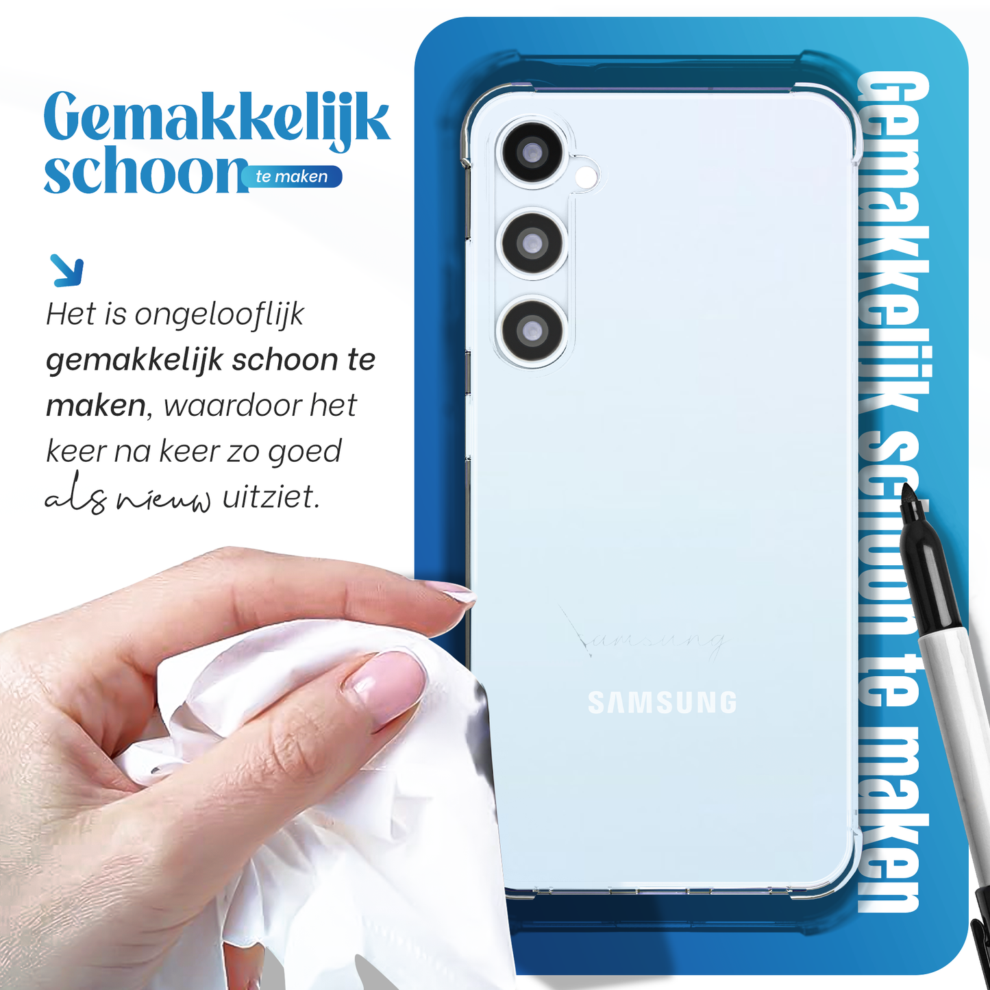 iTech Bumper Hoesje voor Samsung Galaxy A35 – Slank, Schokbestendig & Beschermend