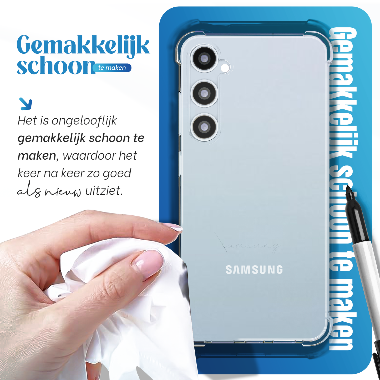 iTech Bumper Hoesje voor Samsung Galaxy A53 – Slank, Schokbestendig & Beschermend