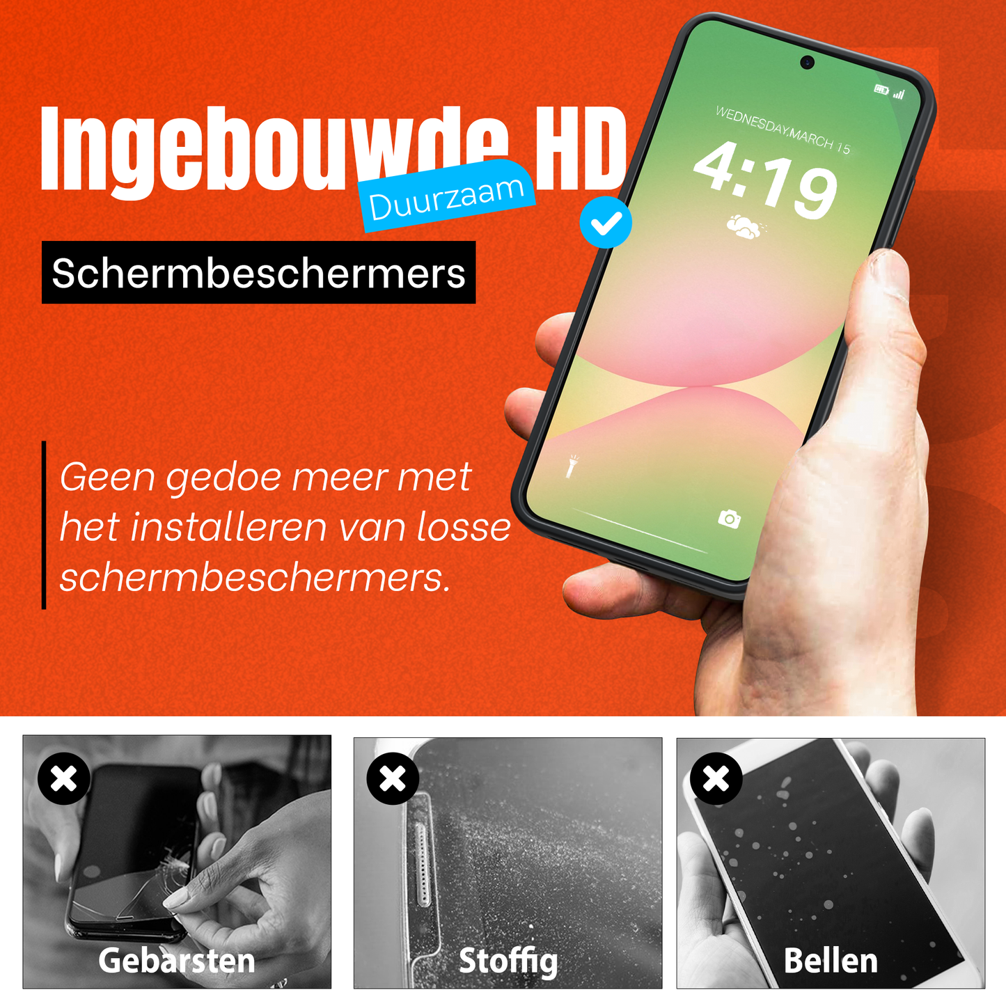 Samsung A56 Hoesje Zwart - 2x Screenprotector – Anti-Shock Case + Beschermglas
