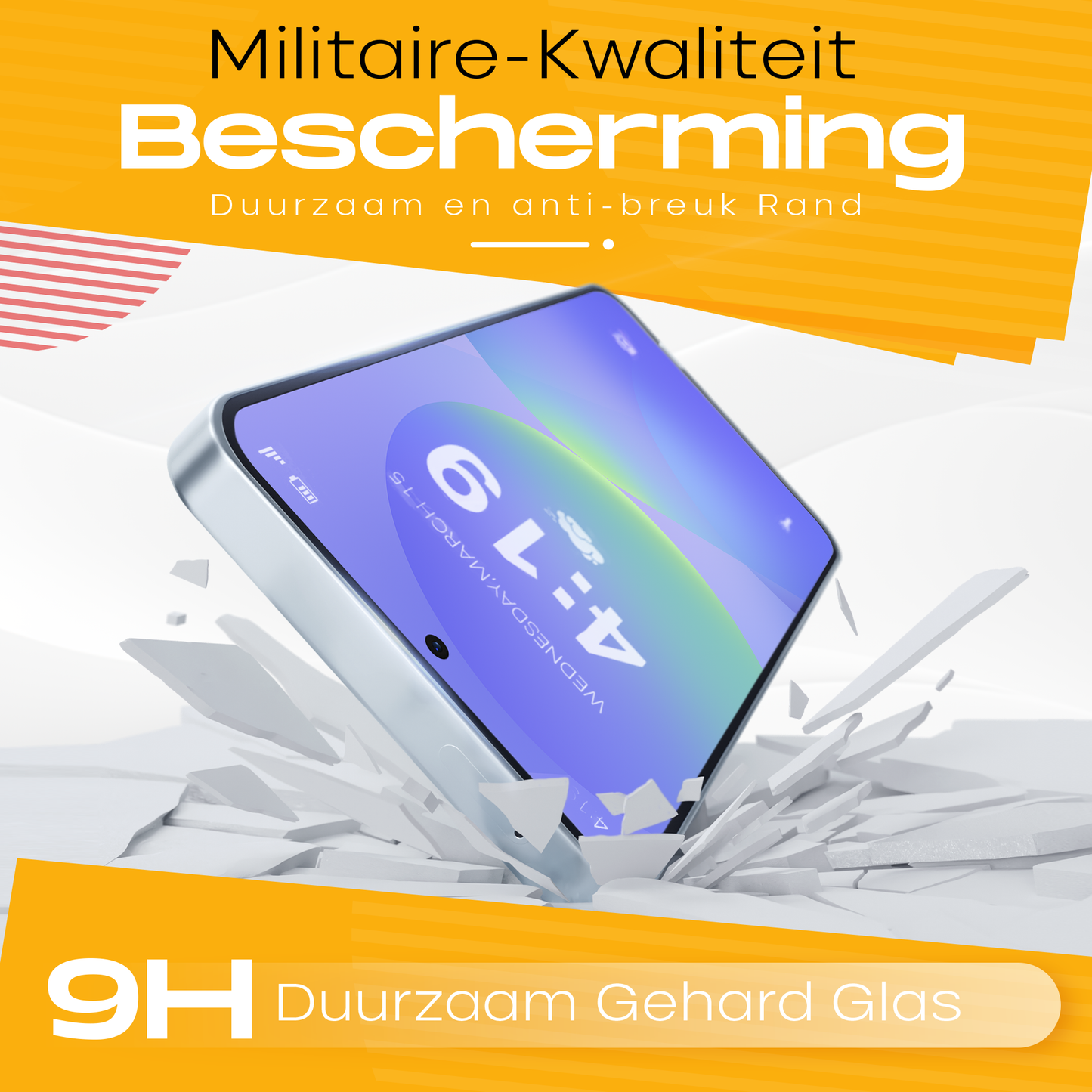 Solutionss4 Screenprotector voor Samsung Galaxy A36 – Case Vriendelijk