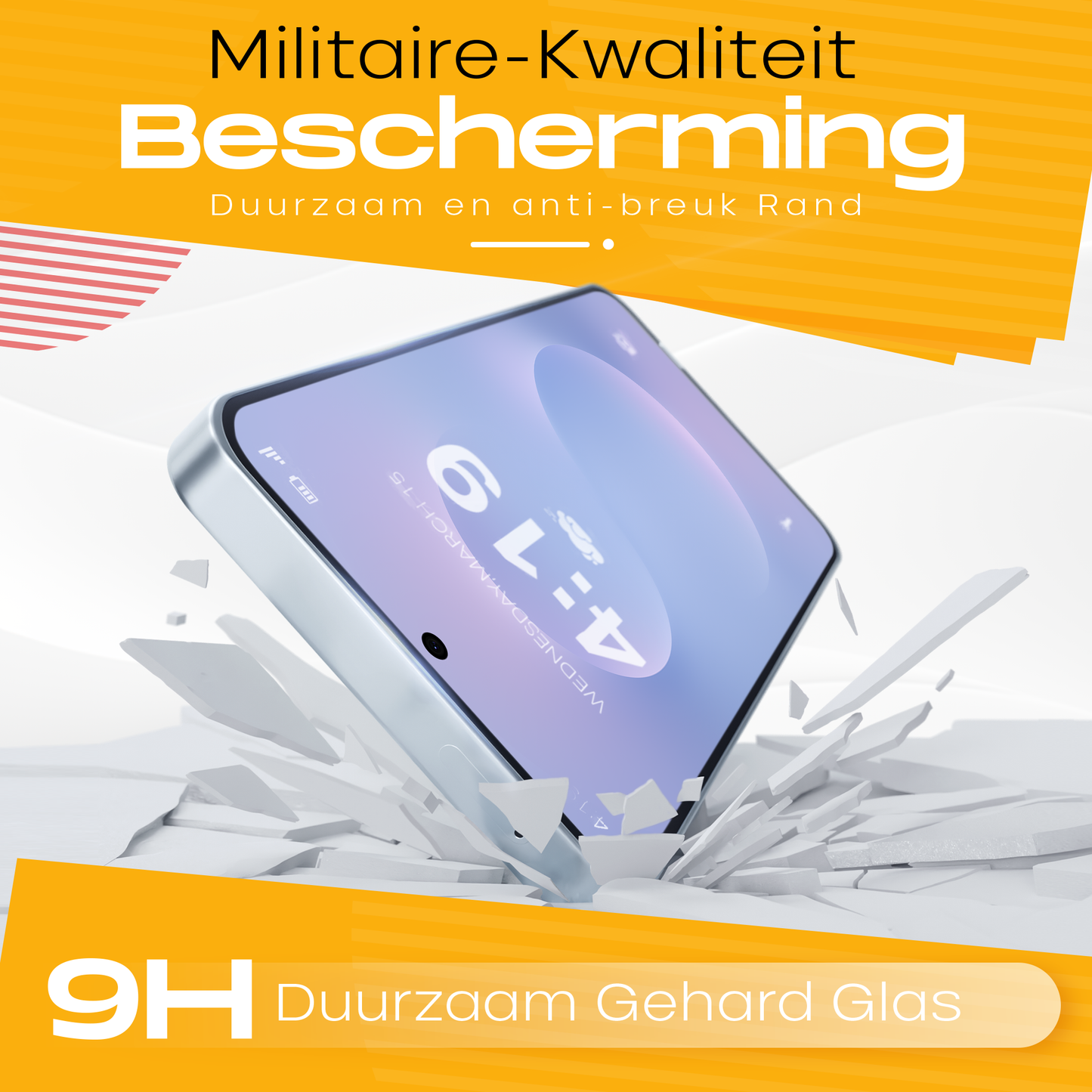 Samsung S25 Edge Screenprotector – 2x Tempered Glass Beschermglas