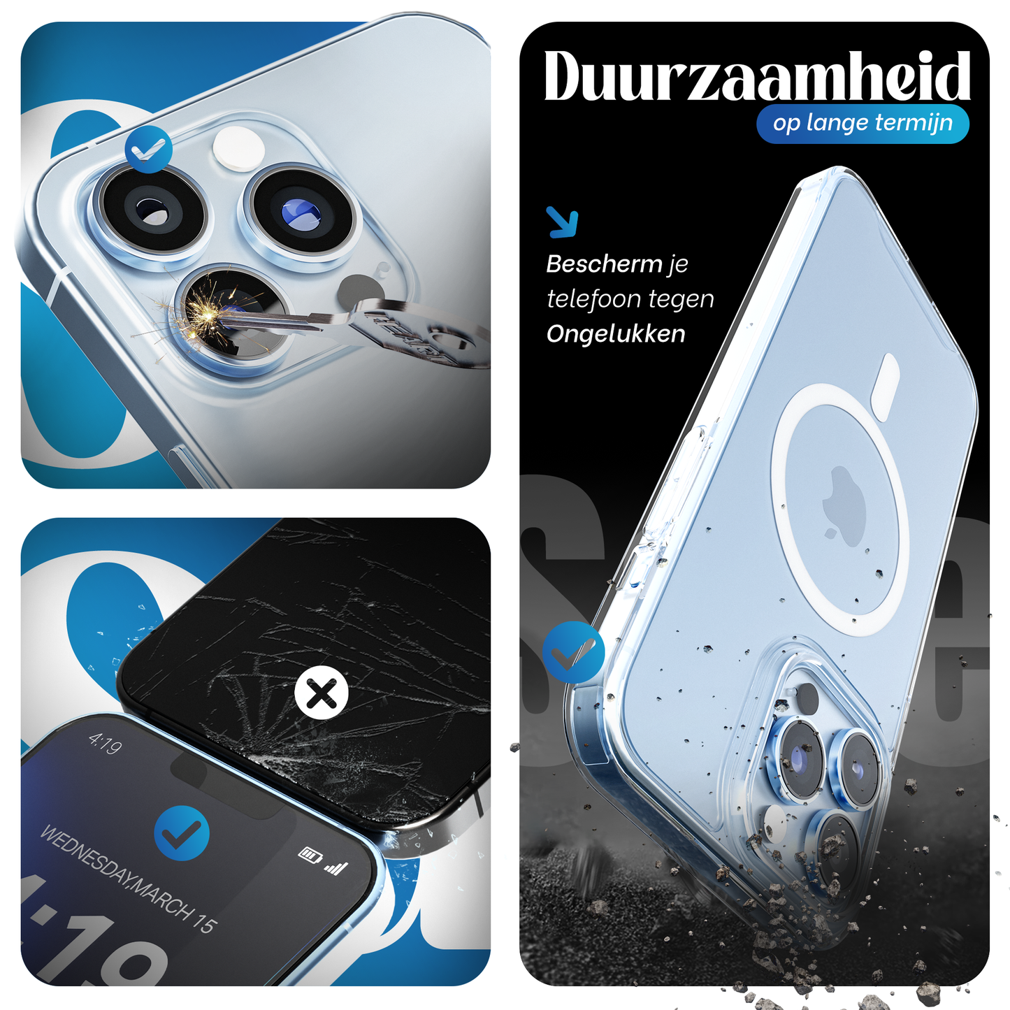 iTech COMBO voor iPhone 13 Pro Max – Complete 4-in-1 Bescherming