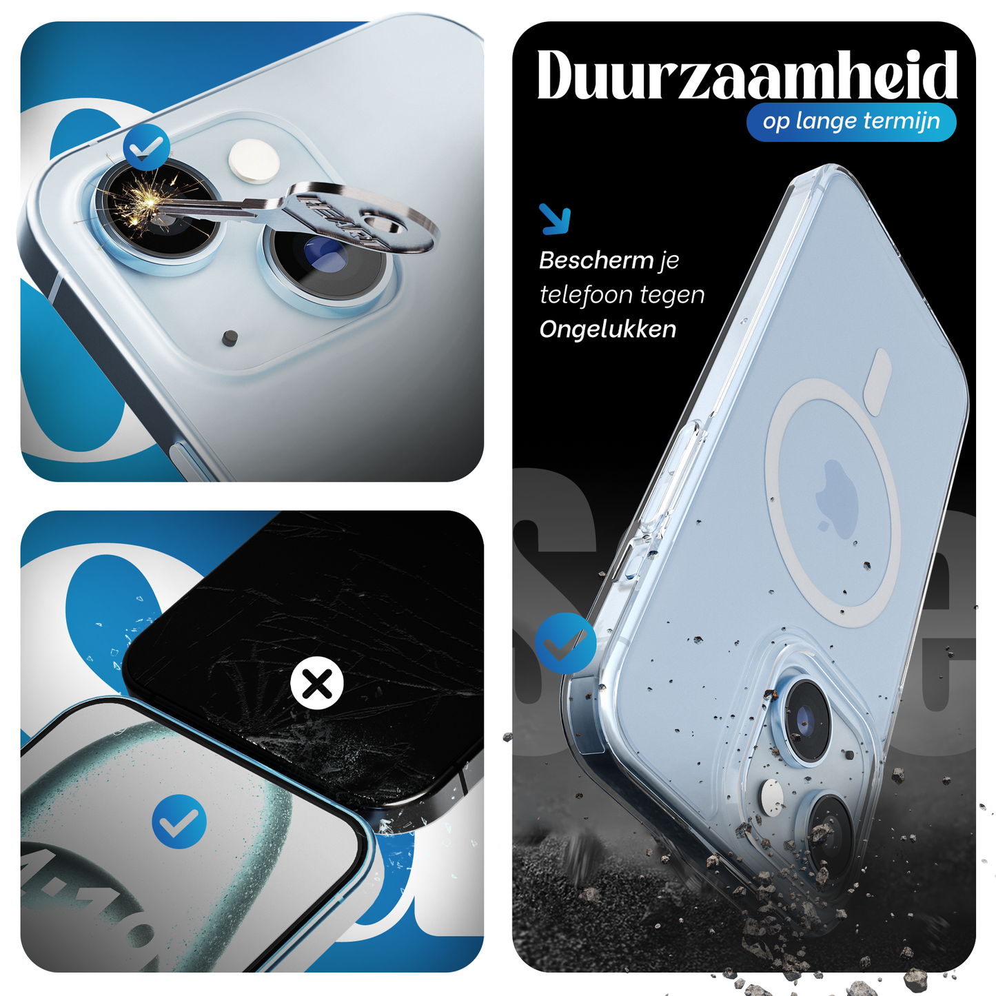 iTech COMBO voor iPhone 14 Plus – Complete 4-in-1 Bescherming