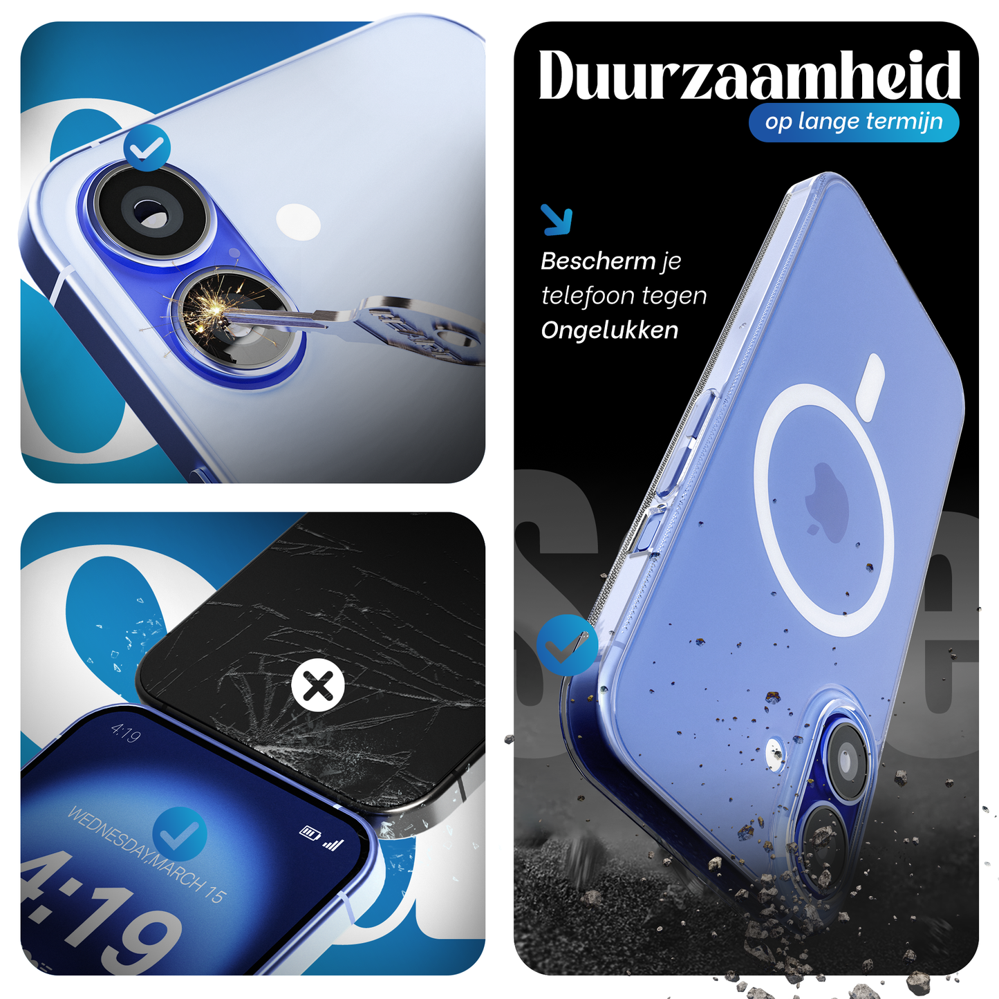 iTech COMBO voor iPhone 16 – Complete 4-in-1 Bescherming