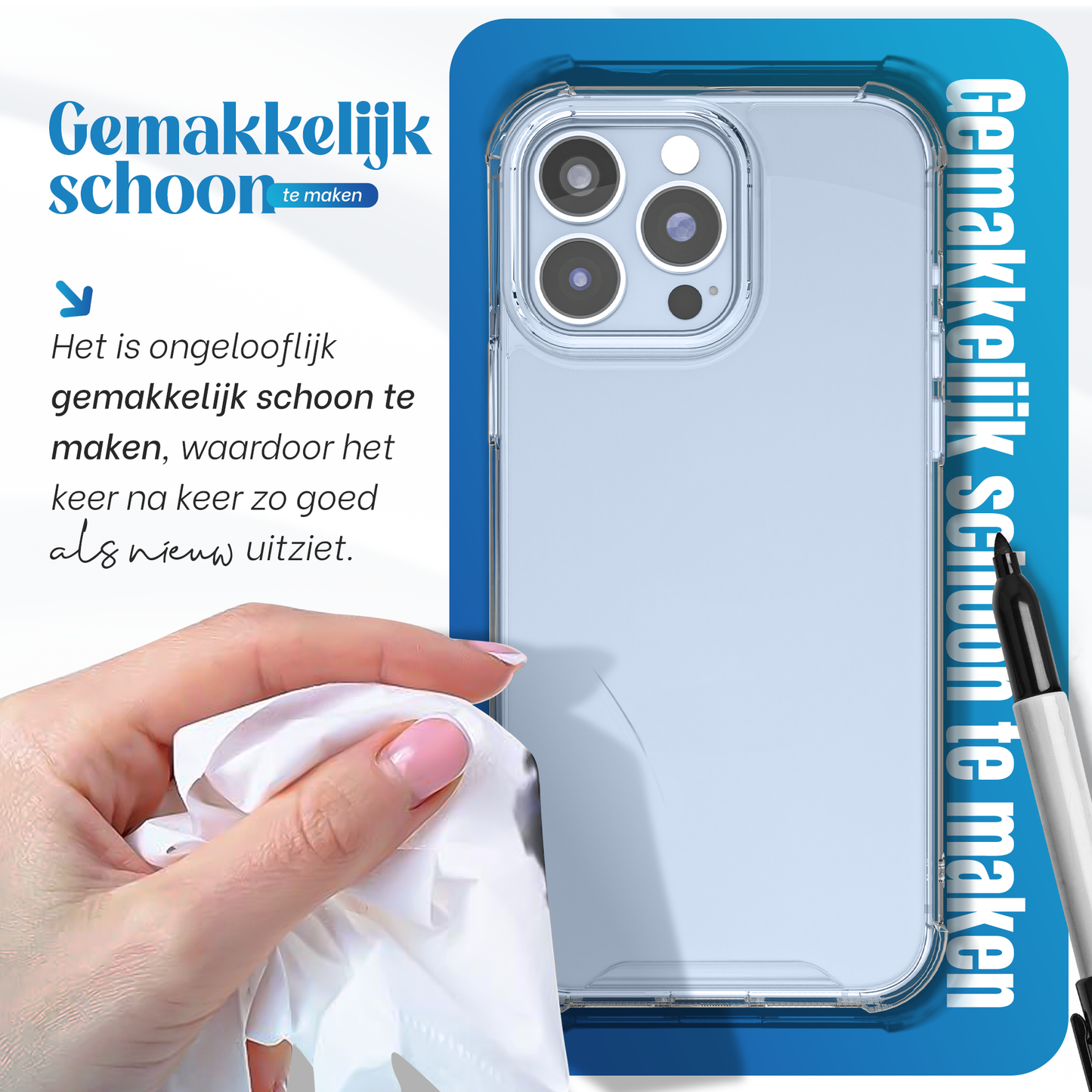 iTech Bumper Hoesje voor iPhone 13 Pro Max – Slank, Schokbestendig & Beschermend