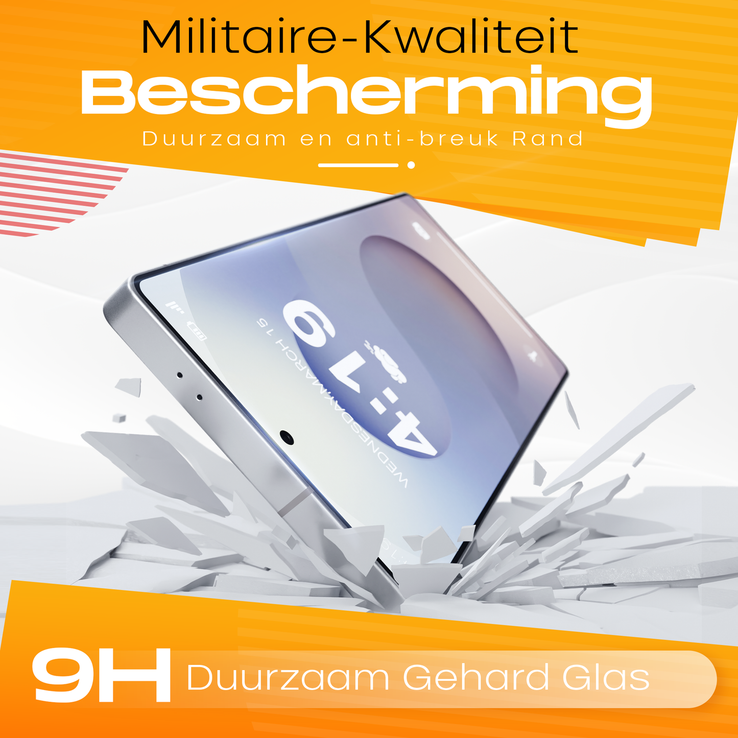 Solutionss4 Screenprotector voor Samsung Galaxy S25 Ultra  – Case Vriendelijk