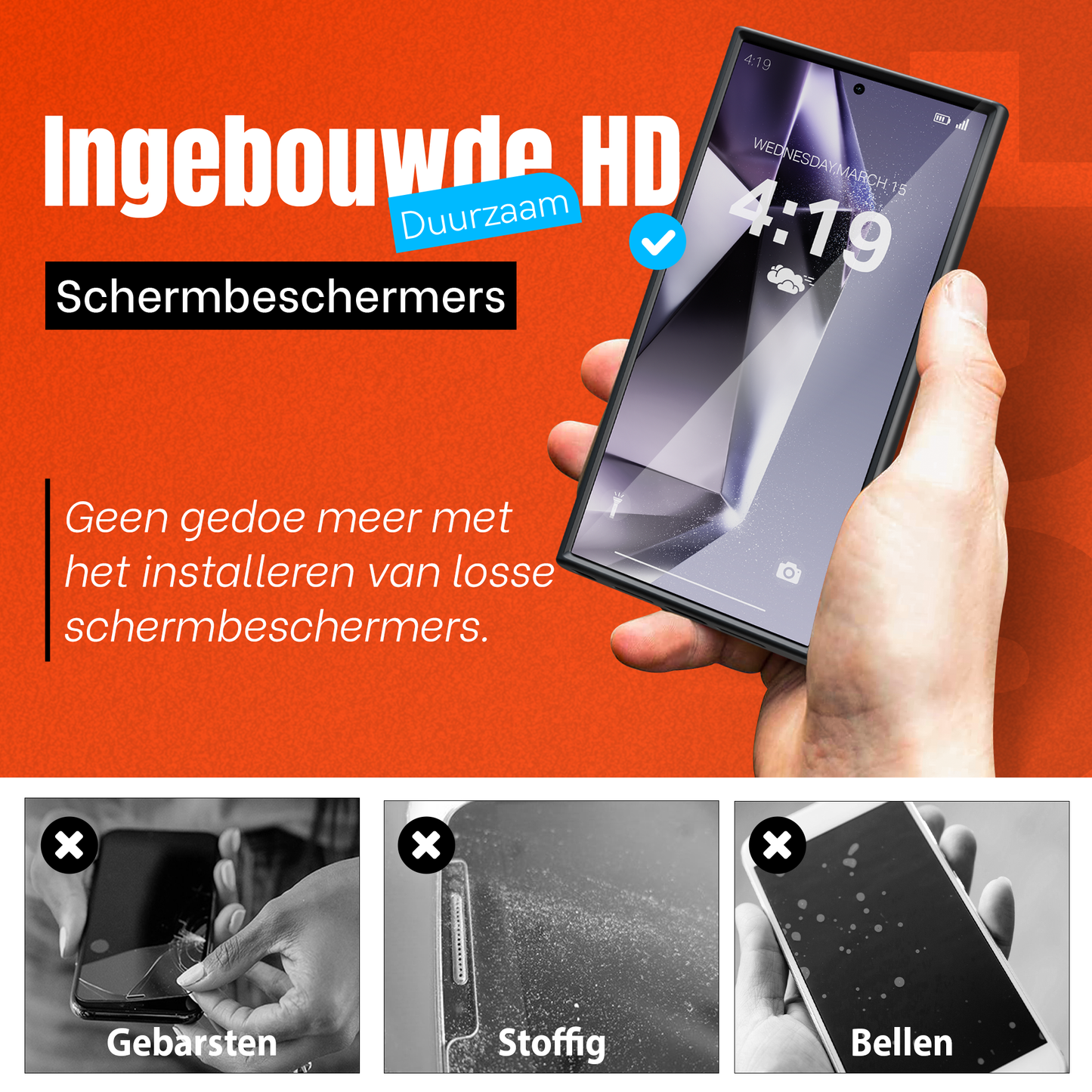 My Case Combo: Zwarte Siliconen Hoes met 2 Screenprotectors voor Samsung Galaxy S24 Ultra – Extra Veiligheid