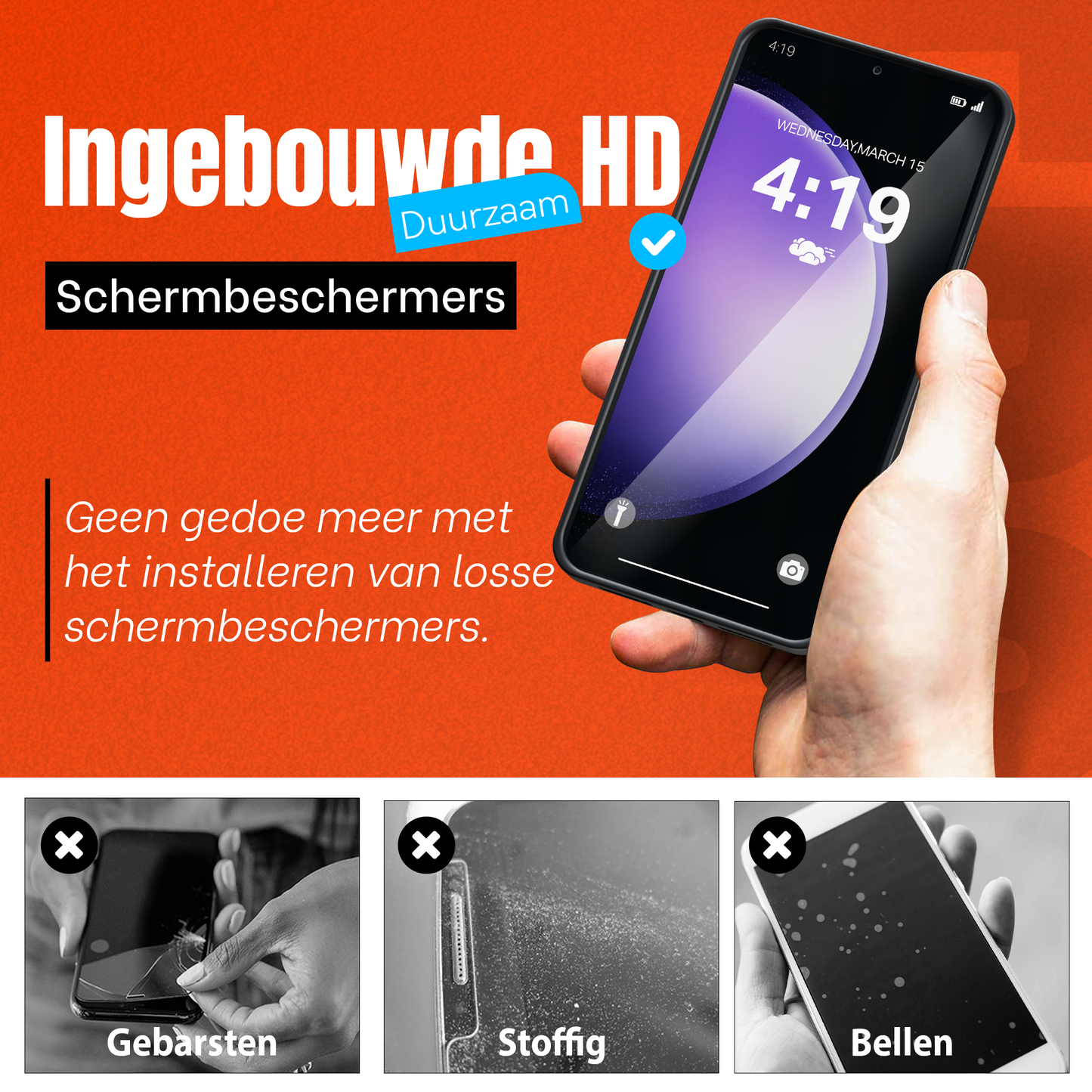 My Case Combo: Zwarte Siliconen Hoes met 2 Screenprotectors voor Samsung Galaxy S23 Plus – Extra Veiligheid