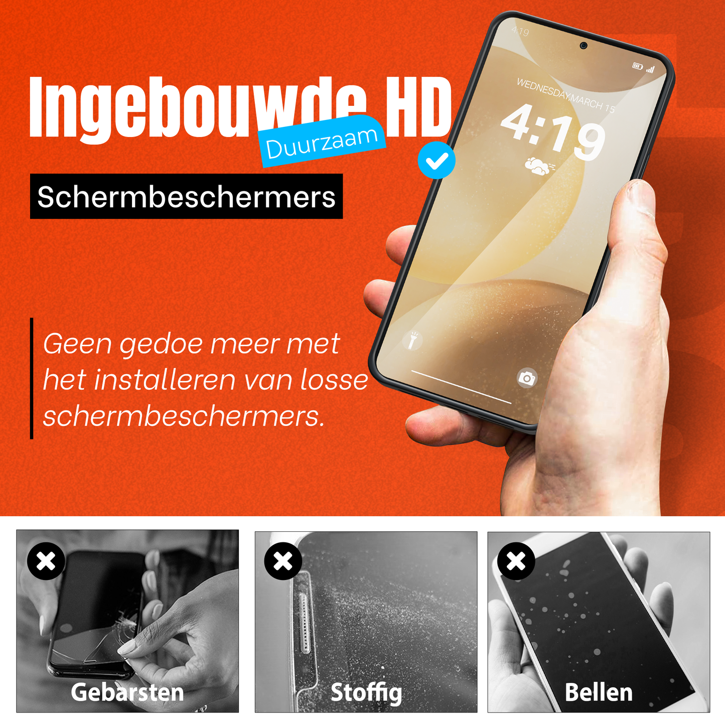 My Case Combo: Zwarte Siliconen Hoes met 2 Screenprotectors voor Samsung Galaxy S24 – Extra Veiligheid
