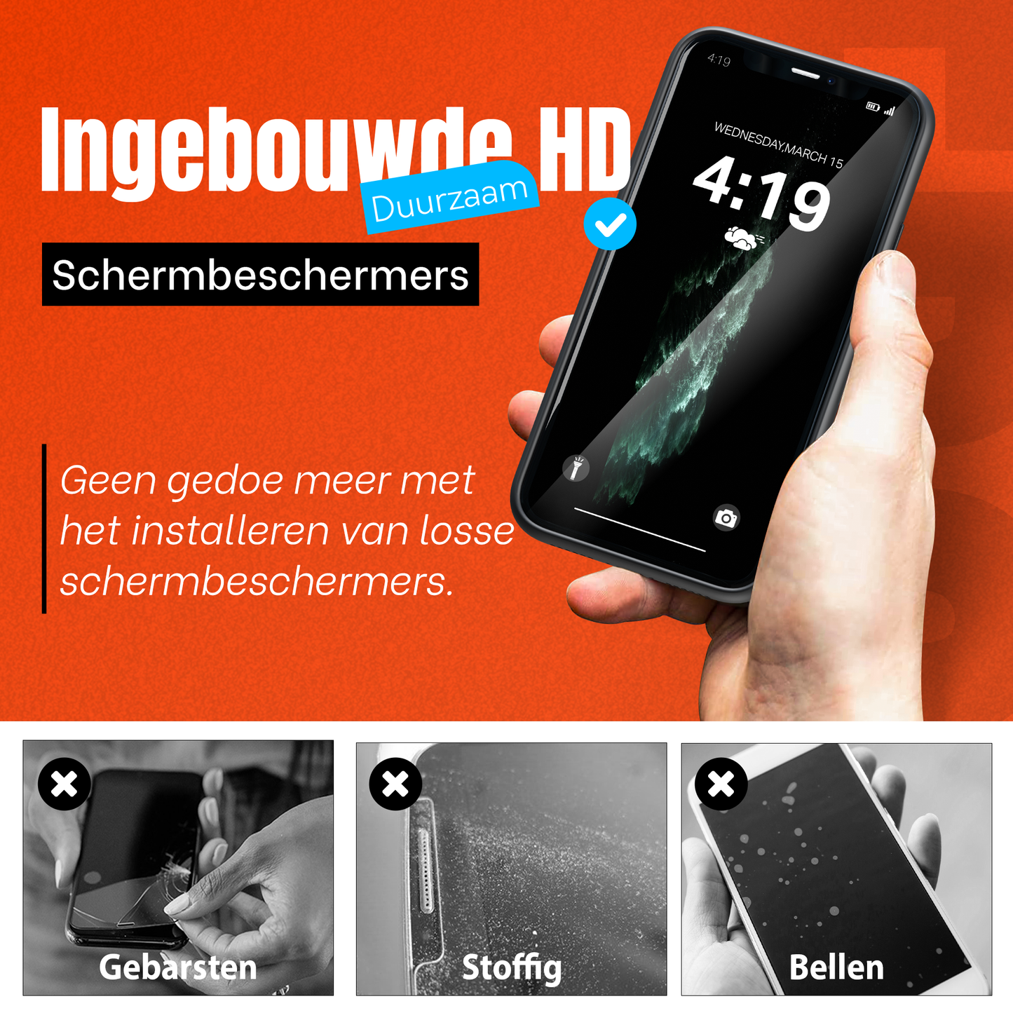 My Case Combo: Zwarte Siliconen Hoes met 2 Screenprotectors voor iPhone 11 Pro Max – Extra Veiligheid