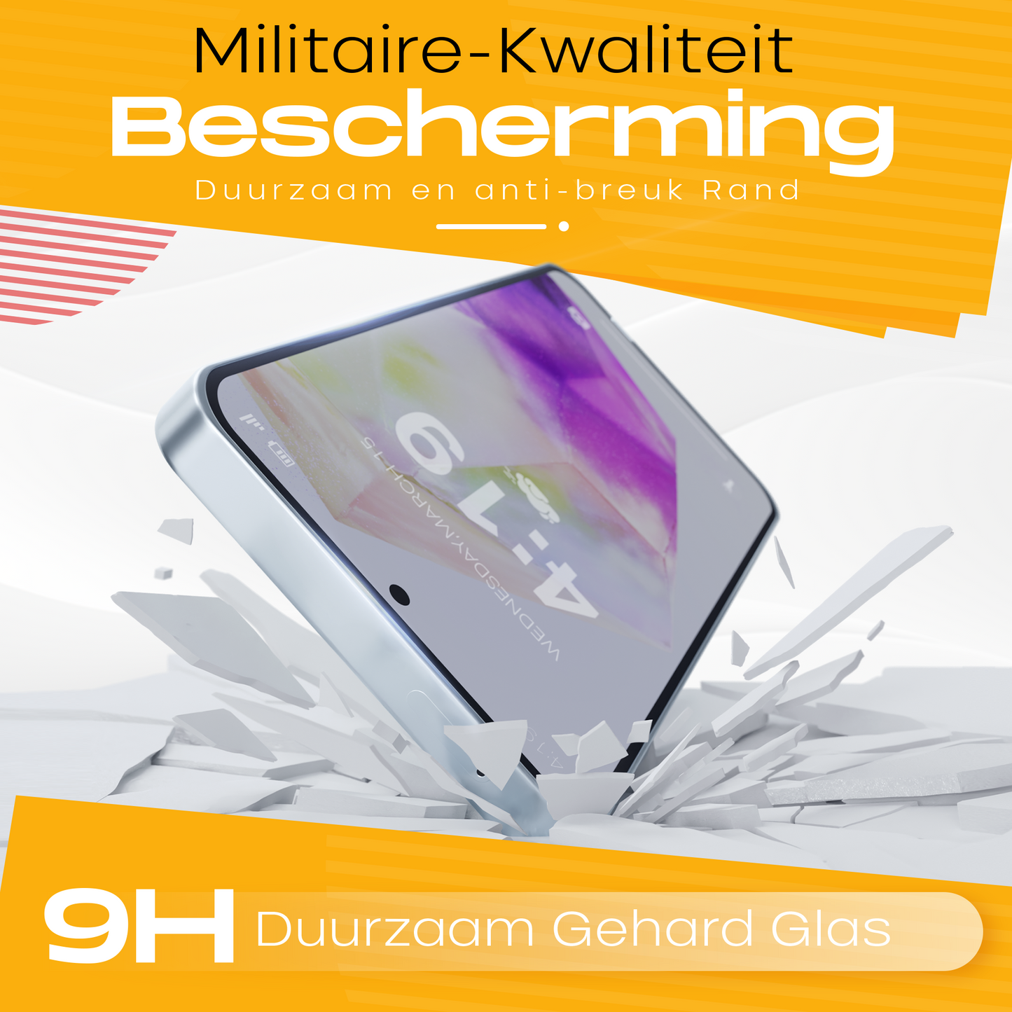 Solutionss4 Screenprotector voor Samsung Galaxy A35 – Case Vriendelijk