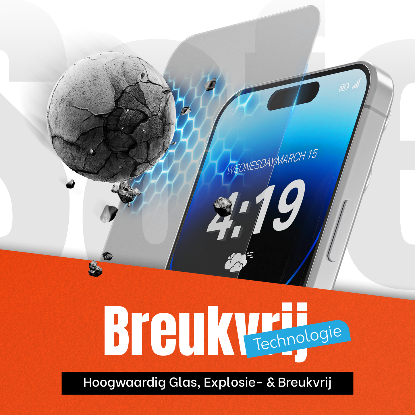 My Case Combo: Transparante Hoes met 2 Screenprotectors voor iPhone 14 Pro – Extra Veiligheid