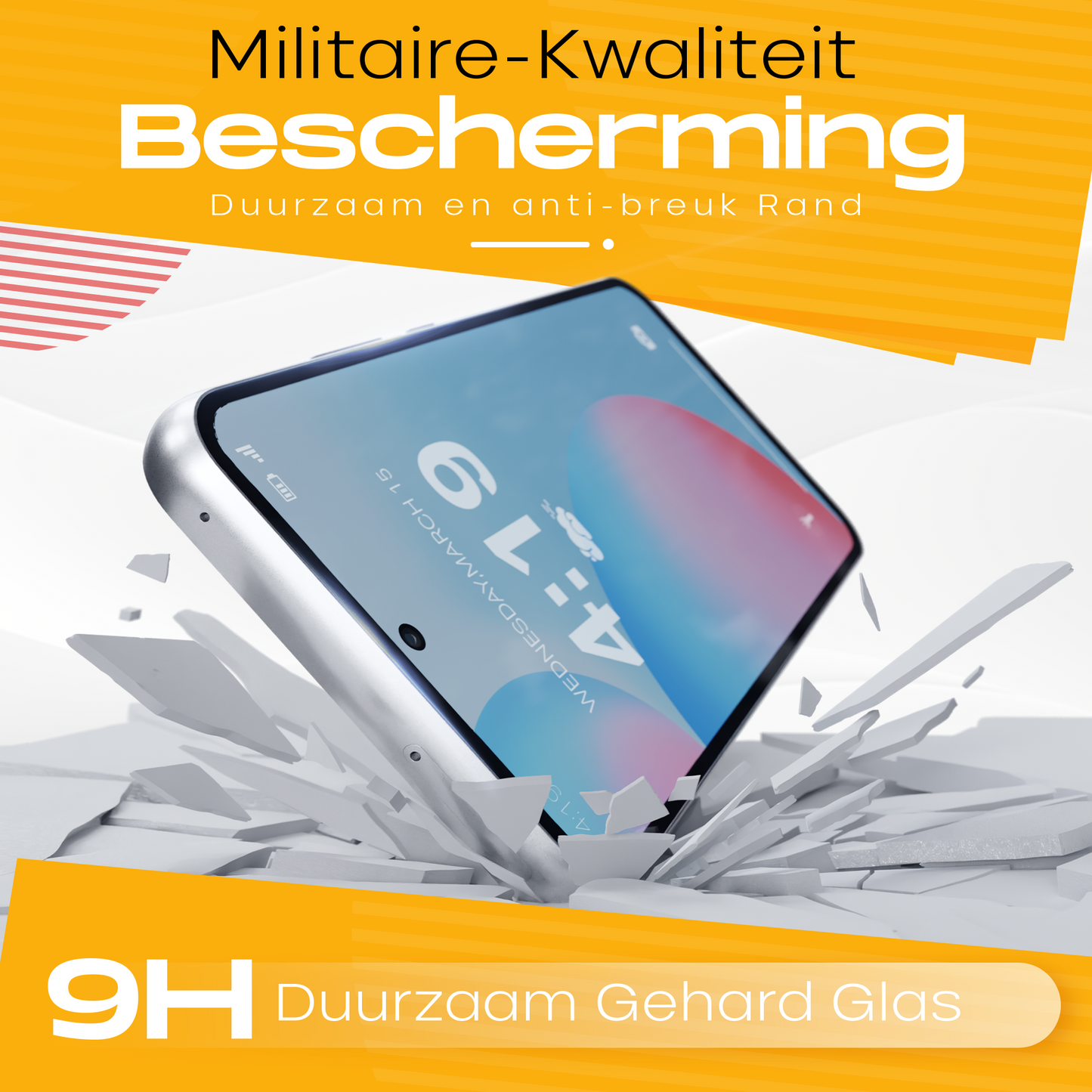 Solutionss4 Screenprotector voor Samsung Galaxy S24 FE  – Case Vriendelijk