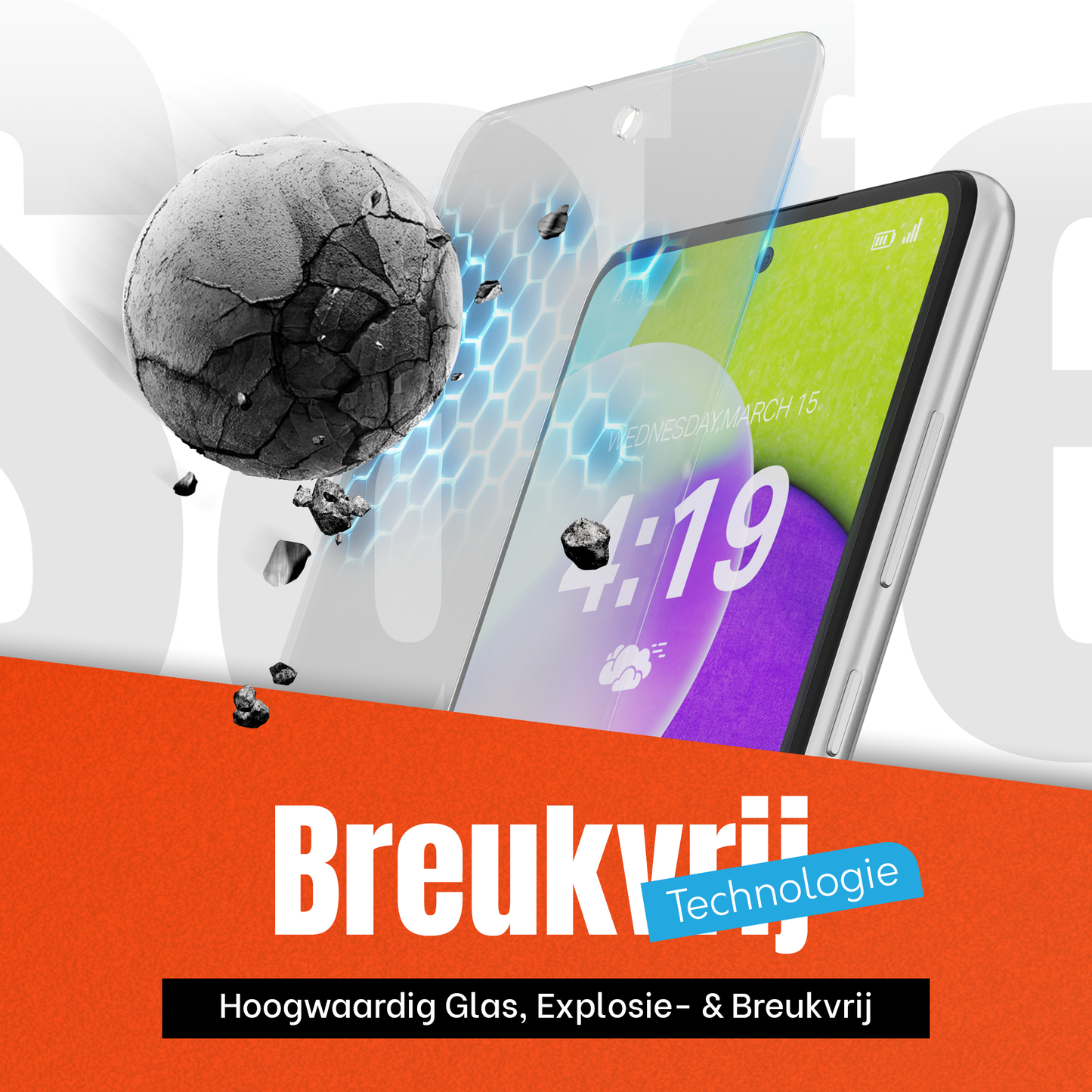 My Case Combo: Transparante Hoes met 2 Screenprotectors voor Samsung Galaxy A52 – Extra Veiligheid