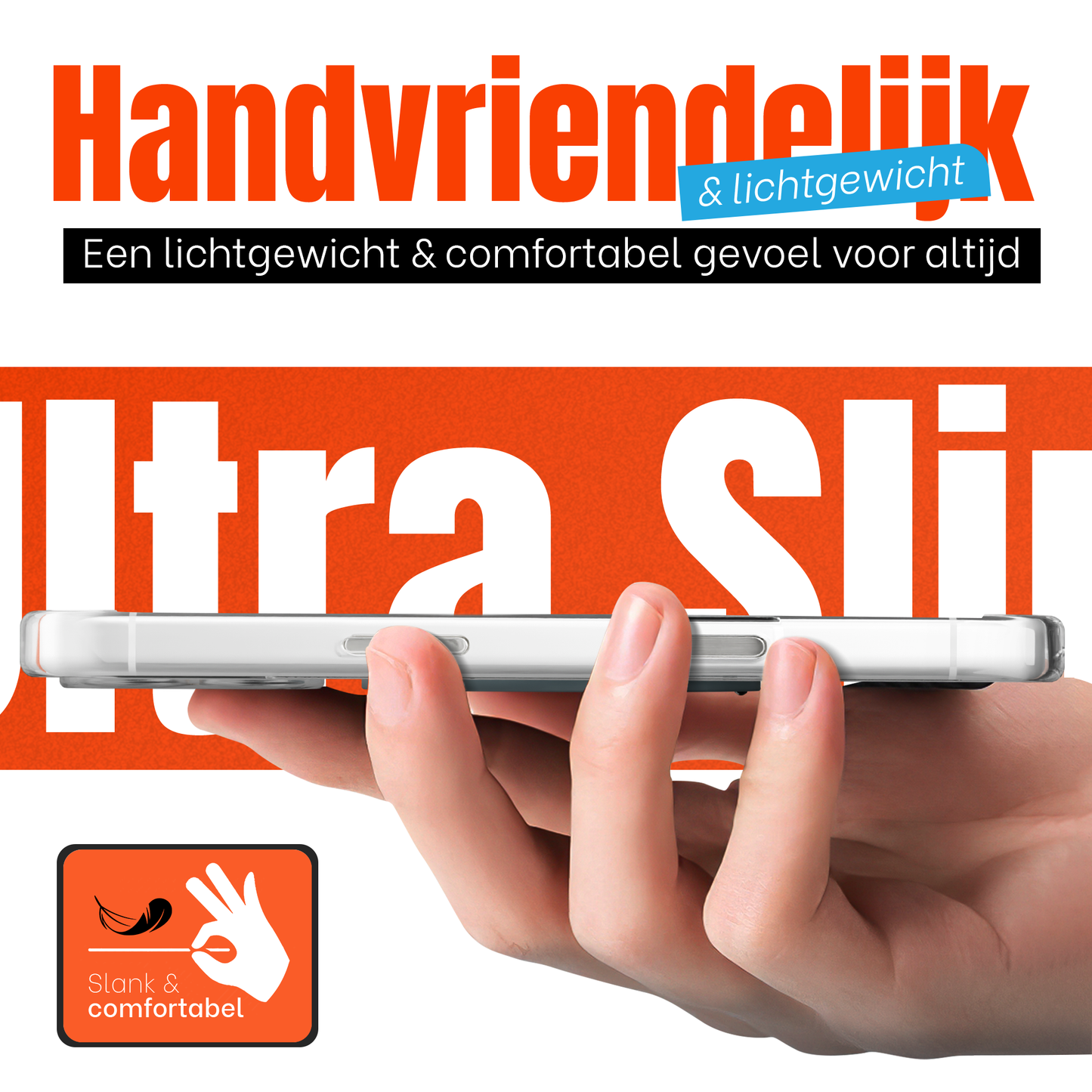 iPhone 16 Plus Hoesje – Shockproof MagSafe Case met 360 Ring Stand Transparant