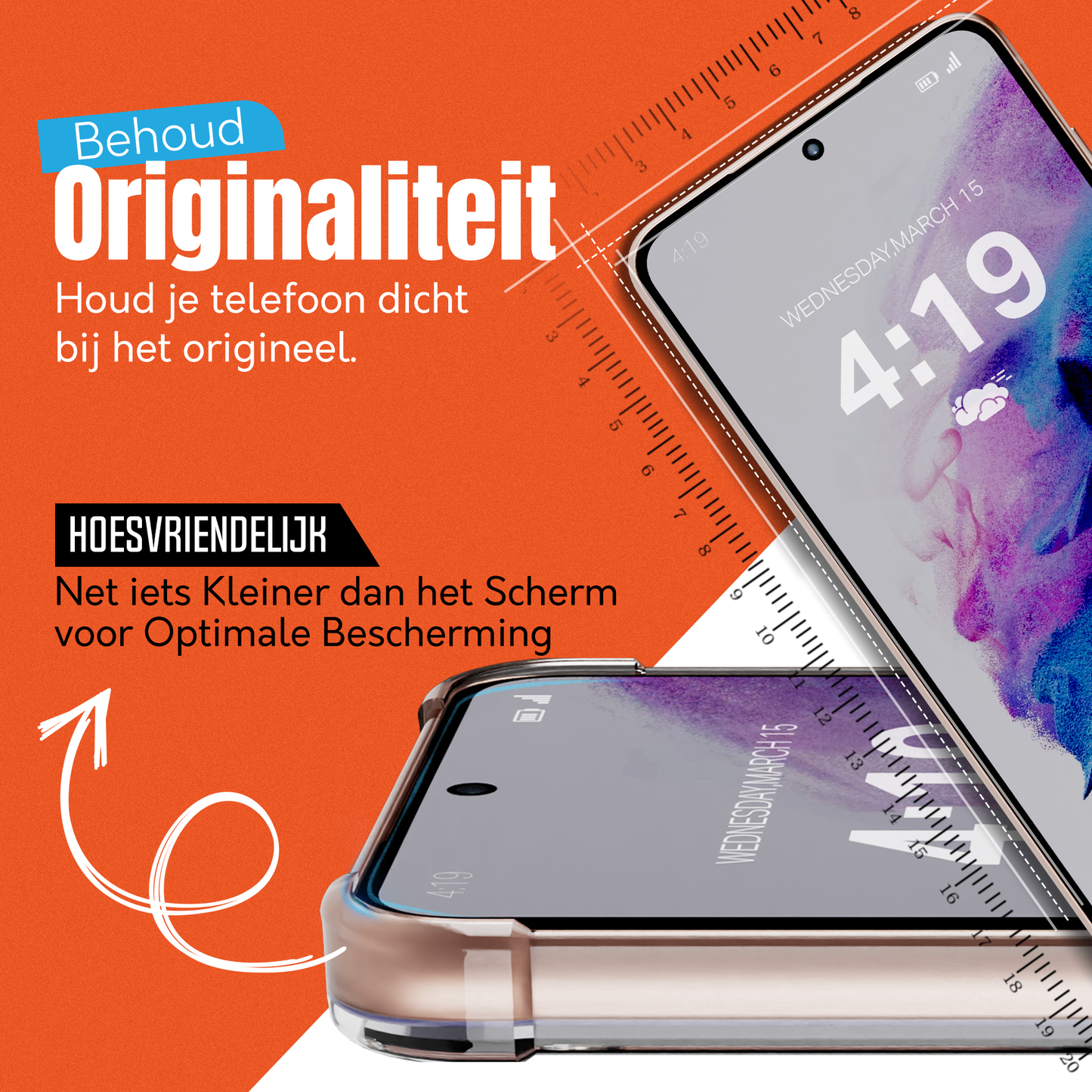 My Case 9H Gehard Glas Screenprotector voor Samsung Galaxy S21 Plus