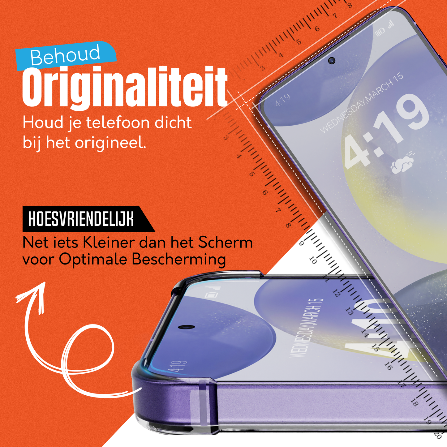 My Case 9H Gehard Glas Screenprotector voor Samsung Galaxy S24 Plus