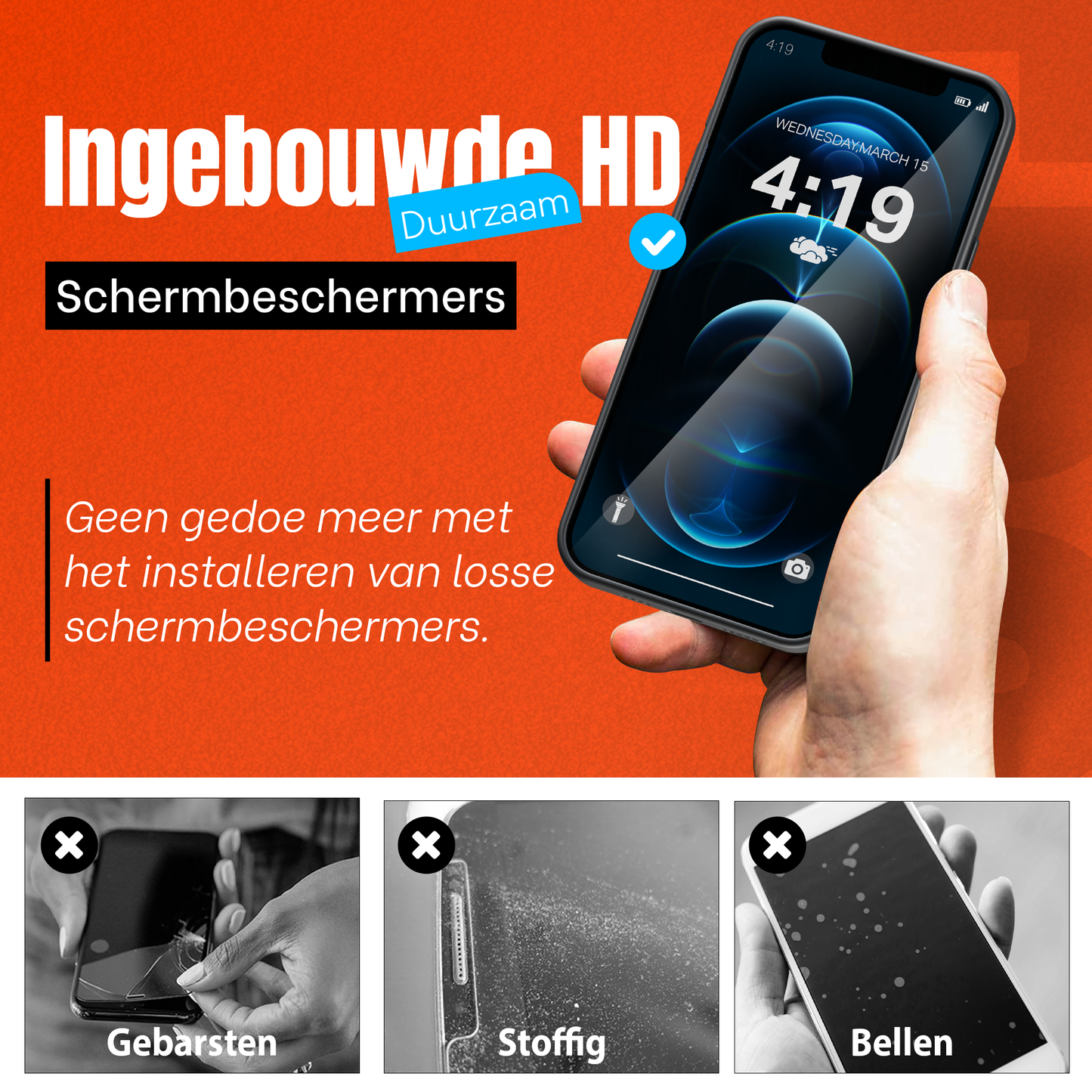 My Case Combo: Transparante Hoes met 2 Screenprotectors voor iPhone 12 Pro Max – Extra Veiligheid
