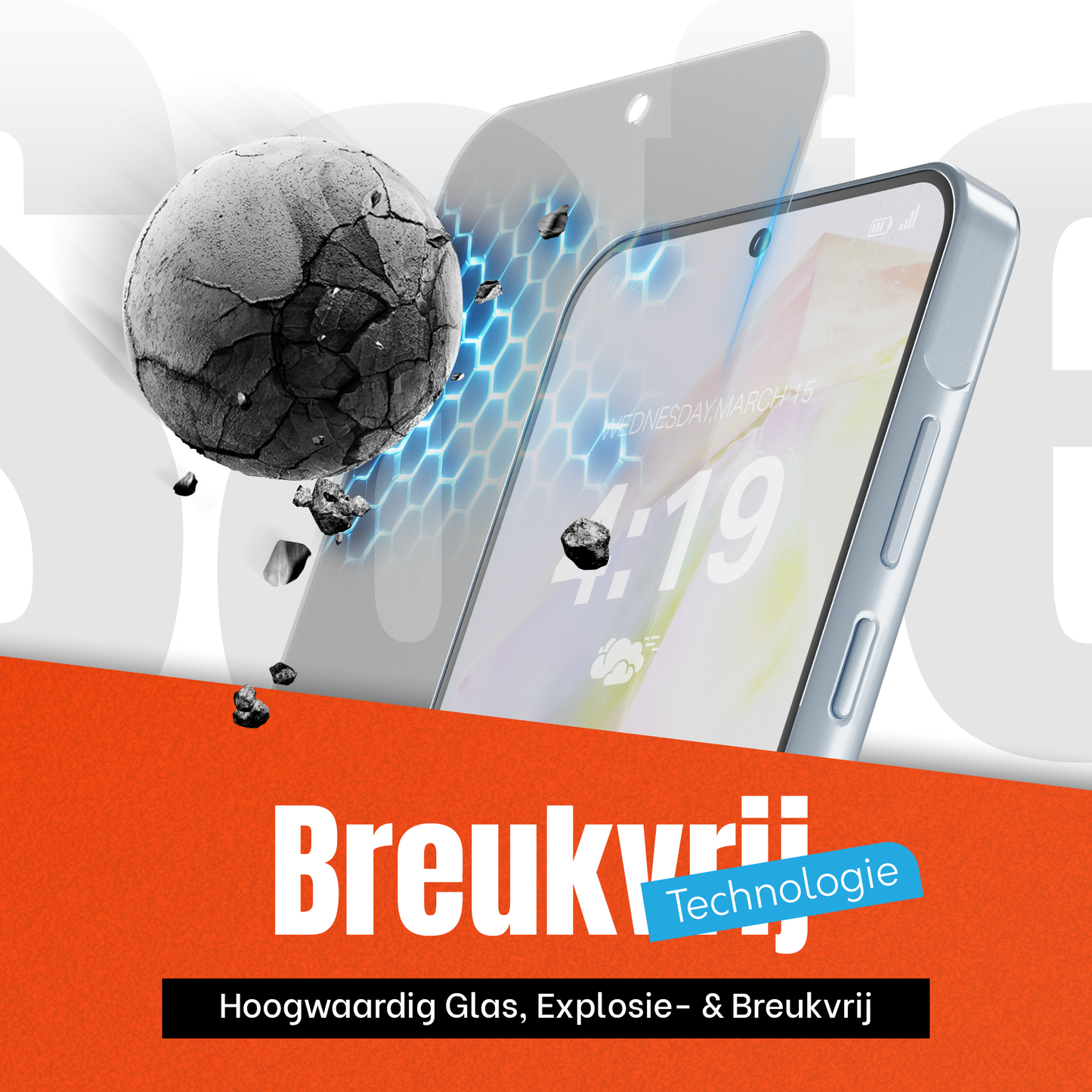 My Case Combo: Transparante Hoes met 2 Screenprotectors voor Samsung Galaxy A35 – Extra Veiligheid