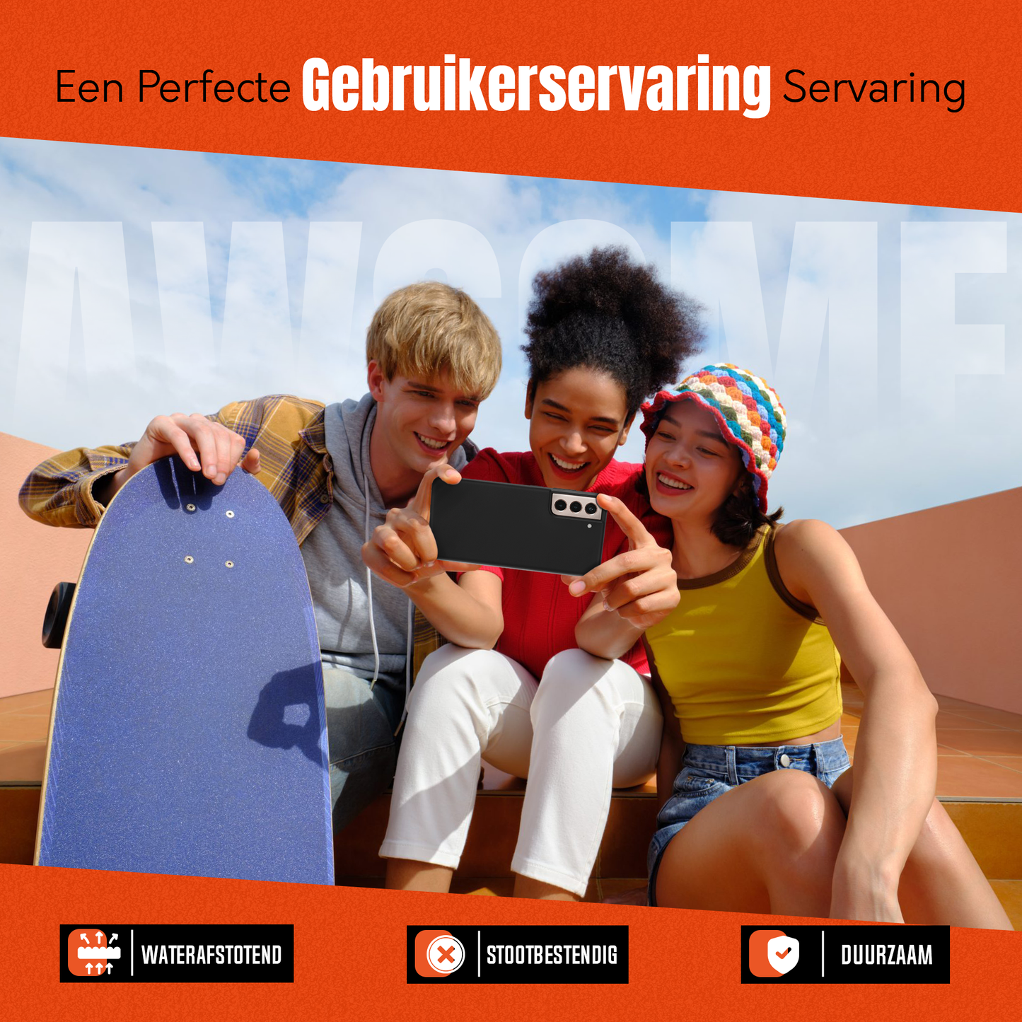 My Case Zwarte Siliconen Hoes voor Samsung Galaxy S21 – Slank Maar Beschermend
