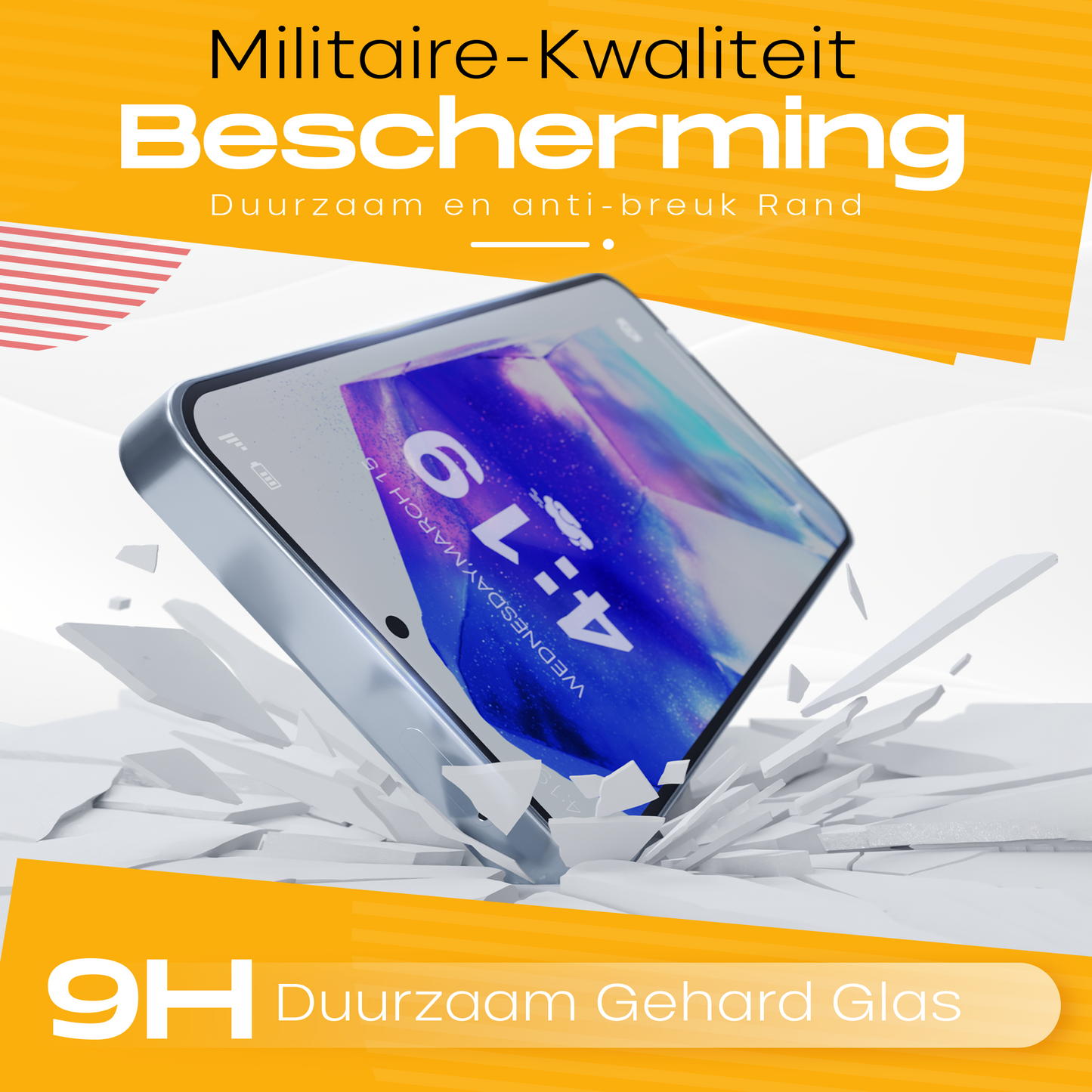 Solutionss4 Screenprotector voor Samsung Galaxy A55 – Case Vriendelijk