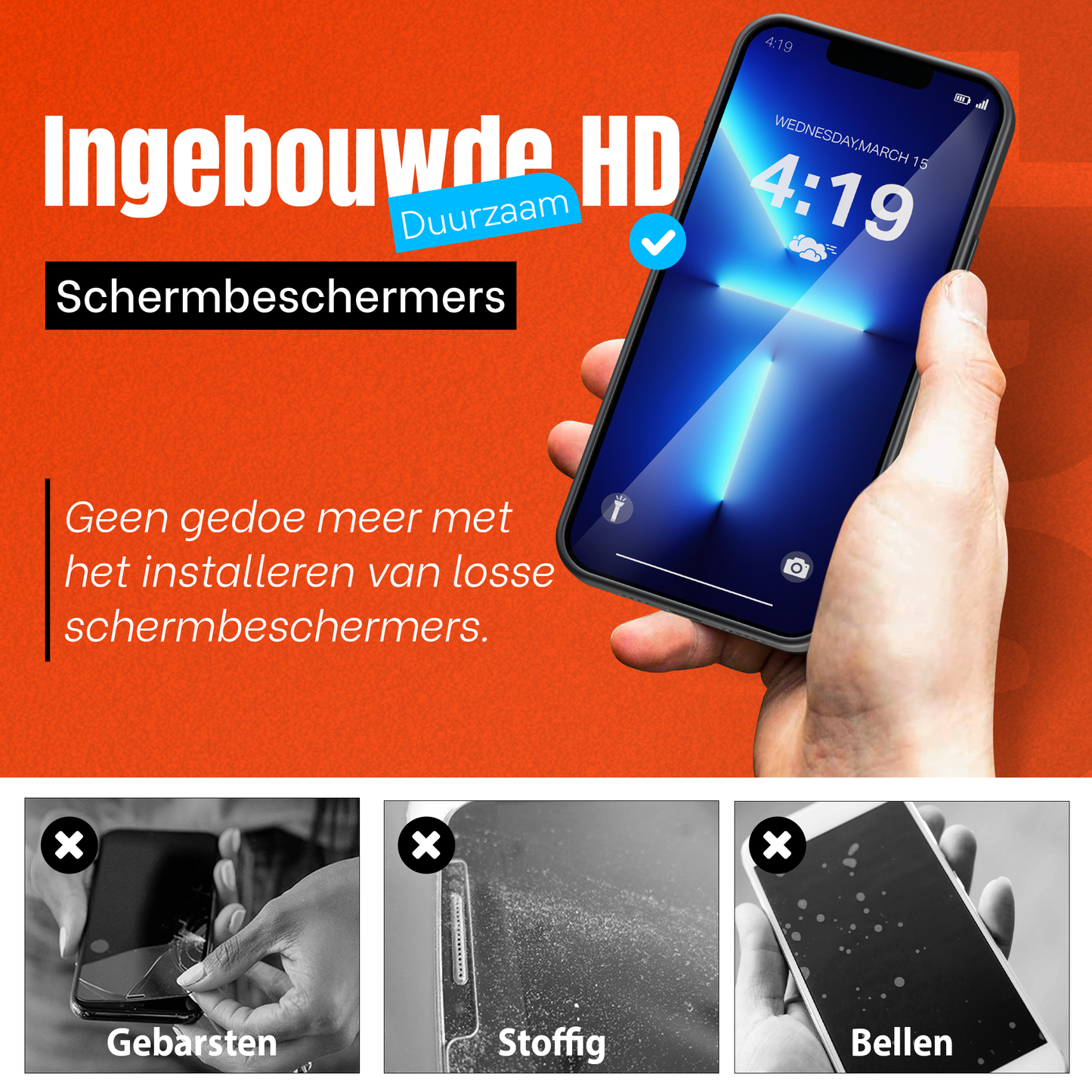 My Case Combo: Zwarte Siliconen Hoes met 2 Screenprotectors voor iPhone 13 Pro Max – Extra Veiligheid