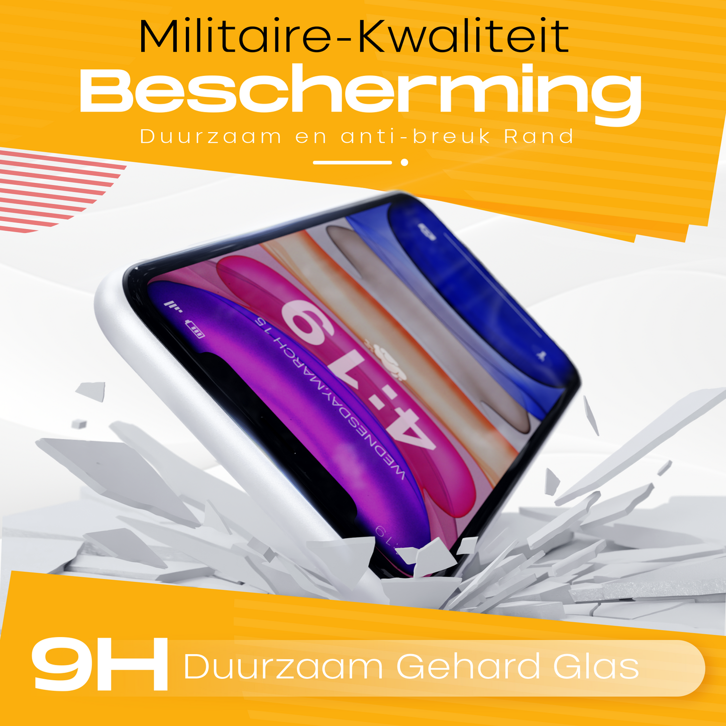 Solutionss4 Screenprotector voor iPhone 11/XR – Case Vriendelijk