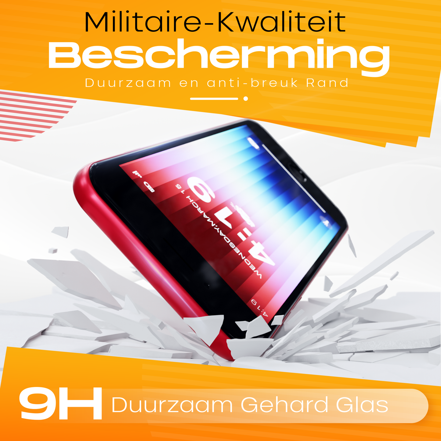 Solutionss4 Screenprotector voor iPhone SE 2022 – Case Vriendelijk