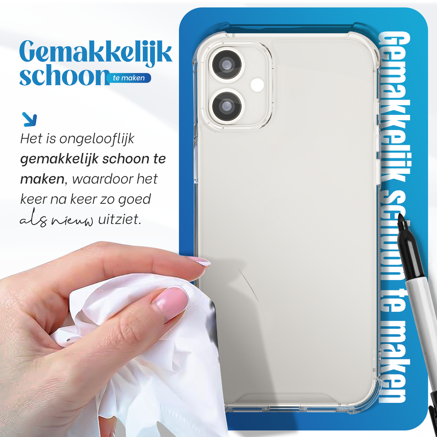 iTech Bumper Hoesje voor iPhone 12 Mini – Slank, Schokbestendig & Beschermend