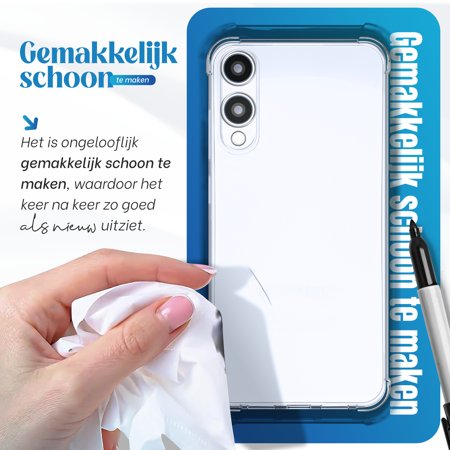 iTech Bumper Hoesje voor Samsung Galaxy S25 Edge – Slank, Schokbestendig & Beschermend
