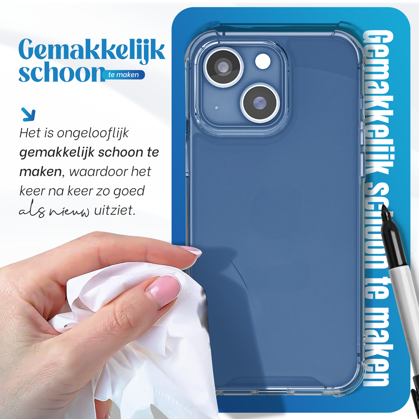 iTech Bumper Hoesje voor iPhone 13 Mini – Slank, Schokbestendig & Beschermend