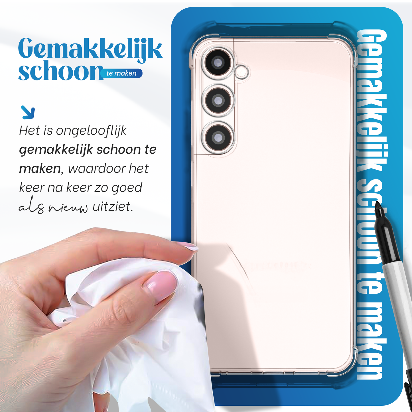 iTech Bumper Hoesje voor Samsung Galaxy S22 Plus – Slank, Schokbestendig & Beschermend