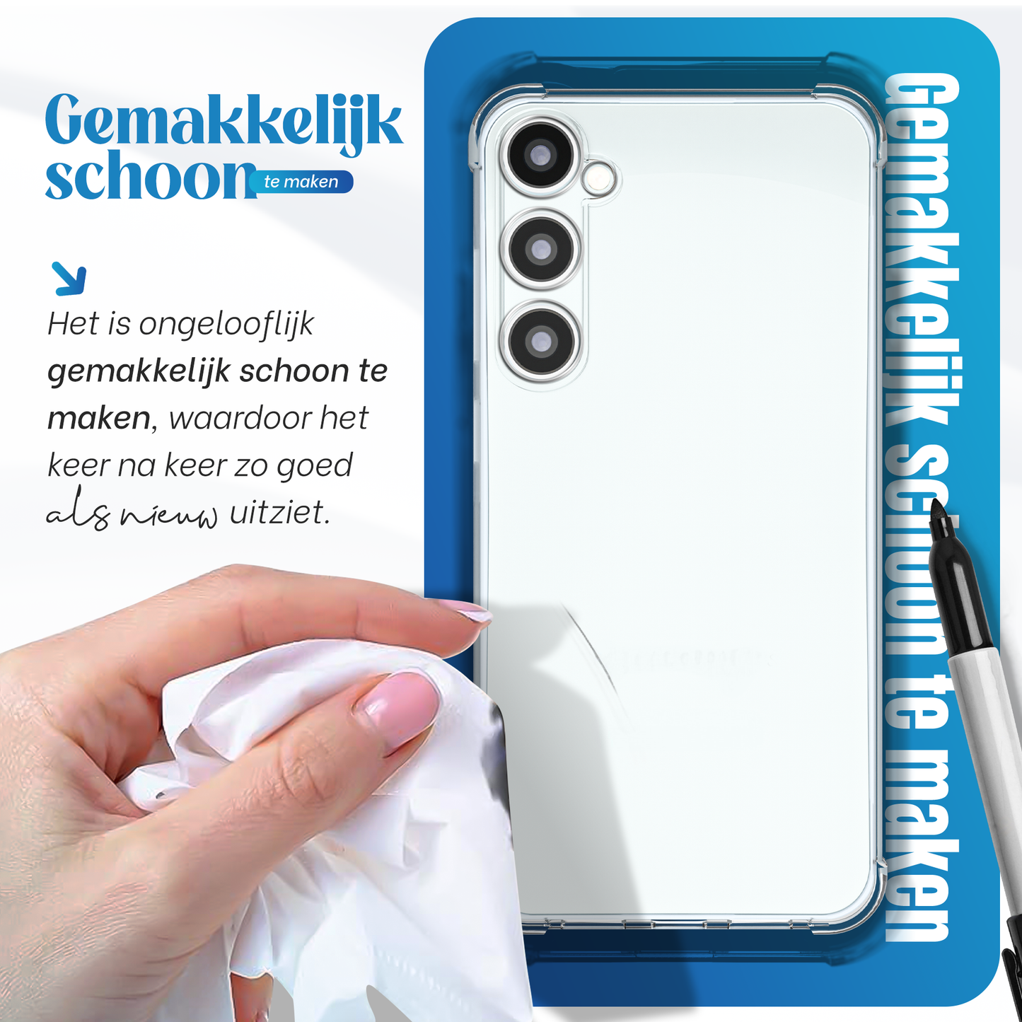 iTech Bumper Hoesje voor Samsung Galaxy S24 FE – Slank, Schokbestendig & Beschermend