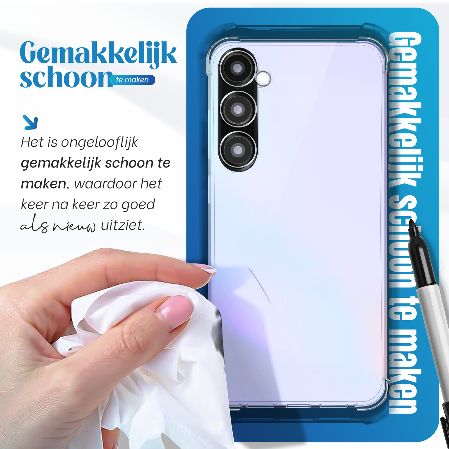 iTech Bumper Hoesje voor Samsung Galaxy A36 – Slank, Schokbestendig & Beschermend