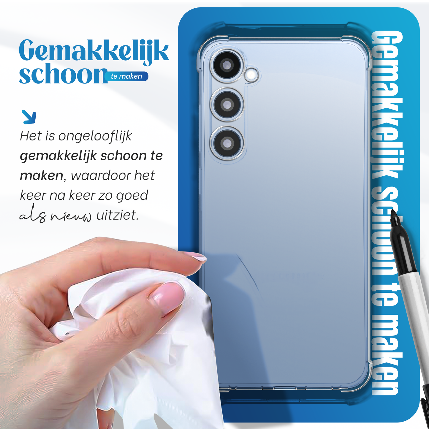 iTech Bumper Hoesje voor Samsung Galaxy S23 FE – Slank, Schokbestendig & Beschermend