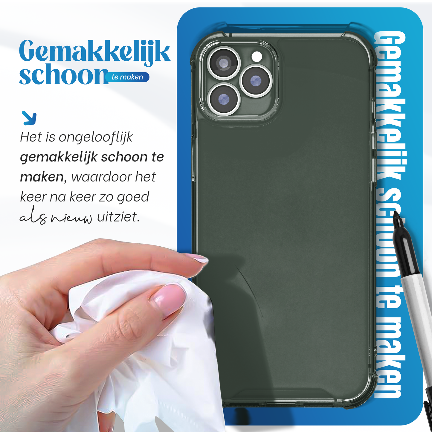 iTech Bumper Hoesje voor iPhone 11 Pro Max – Slank, Schokbestendig & Beschermend