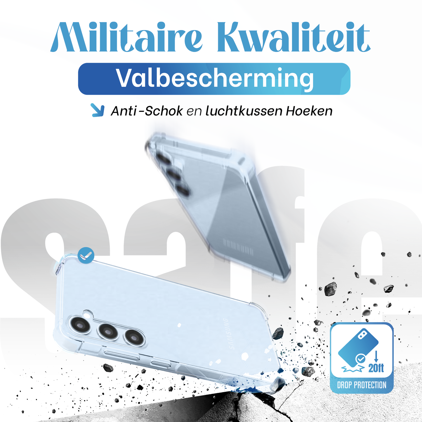 iTech Bumper Hoesje voor Samsung Galaxy A55 – Slank, Schokbestendig & Beschermend