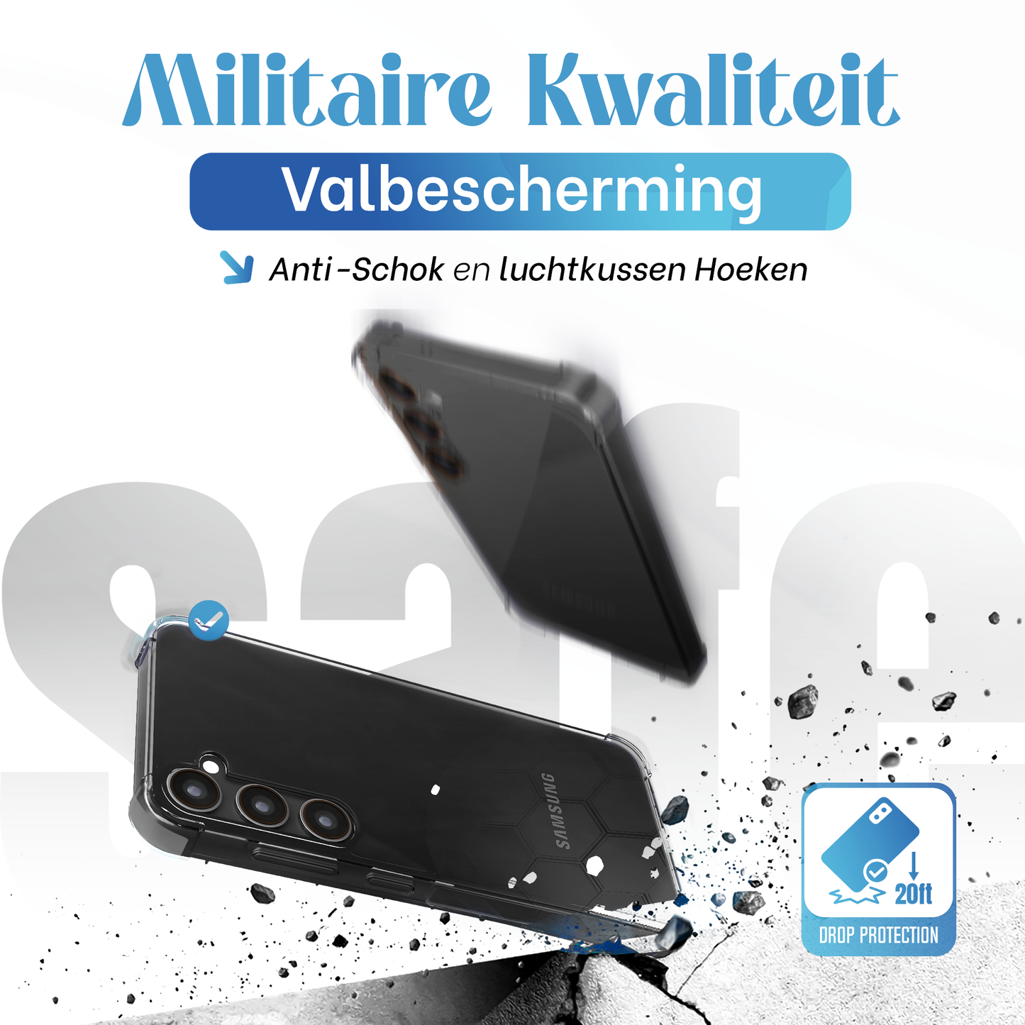 iTech Bumper Hoesje voor Samsung Galaxy S24 Ultra – Slank, Schokbestendig & Beschermend