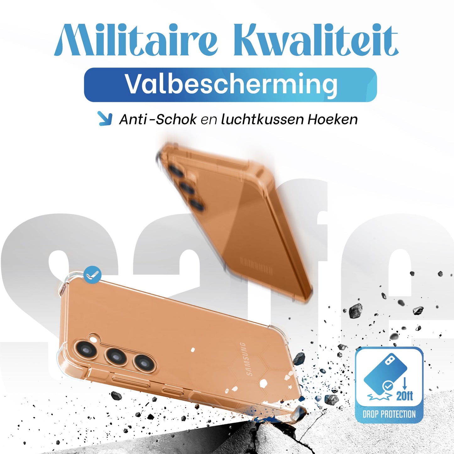iTech Bumper Hoesje voor Samsung Galaxy S24/S25 – Slank, Schokbestendig & Beschermend